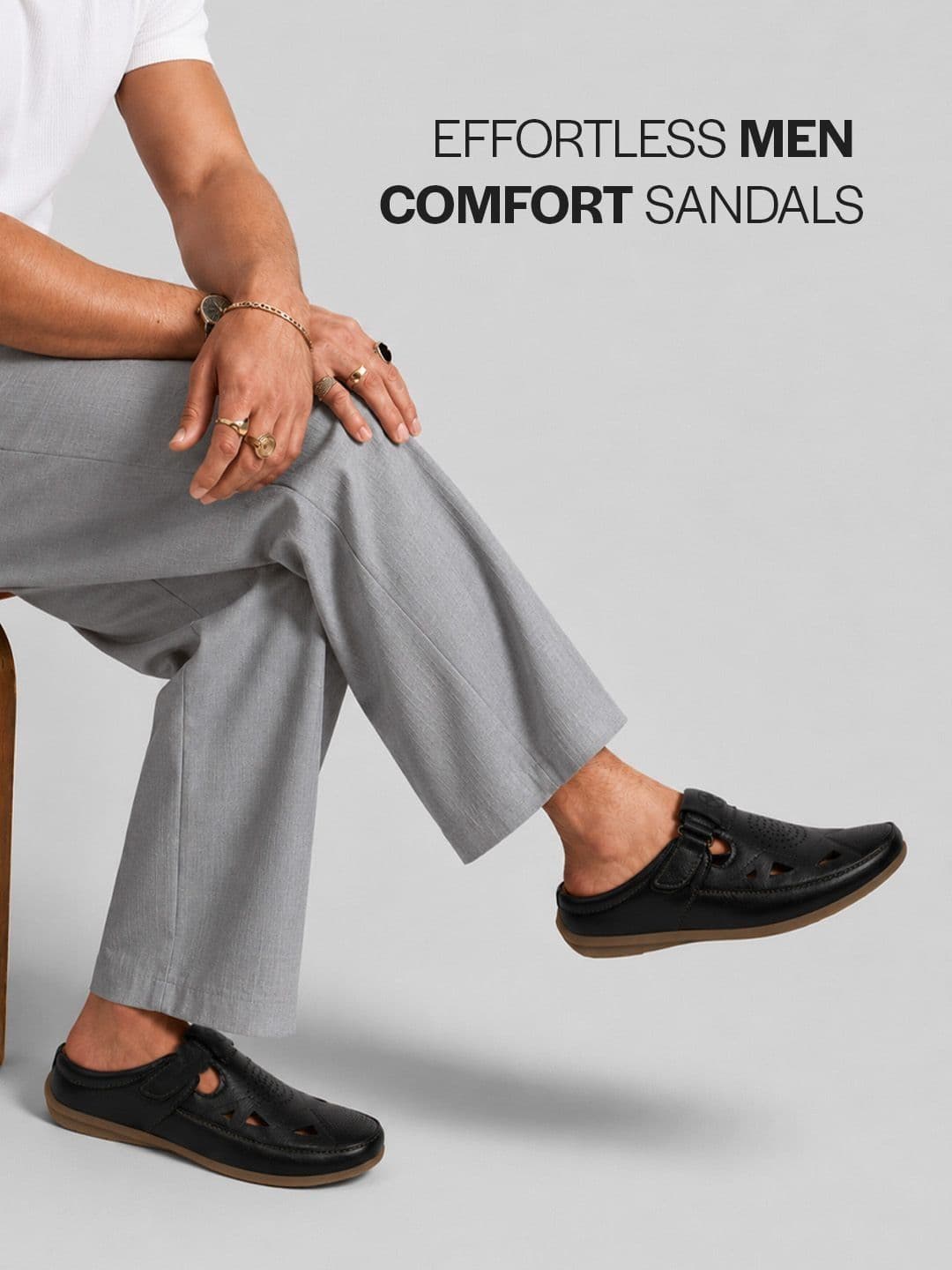 FAUSTO Men Breathable Shoe-Style Sandals thumbnail 2