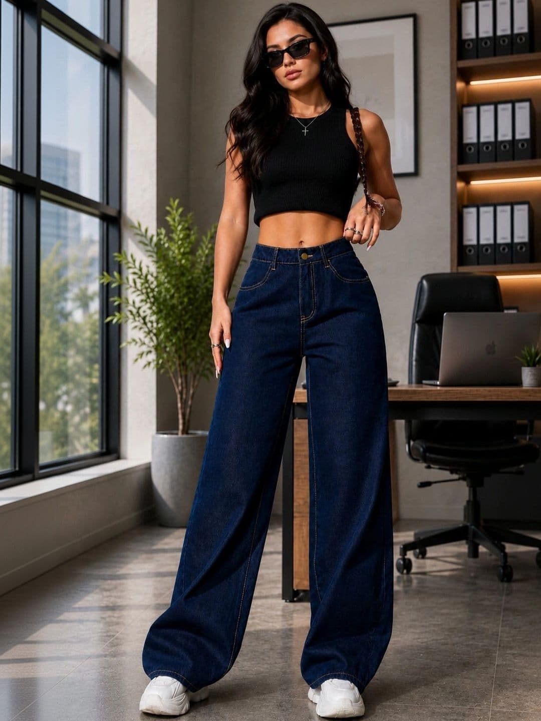 DENIMLOOK Women Flared High-Rise Jeans thumbnail 5