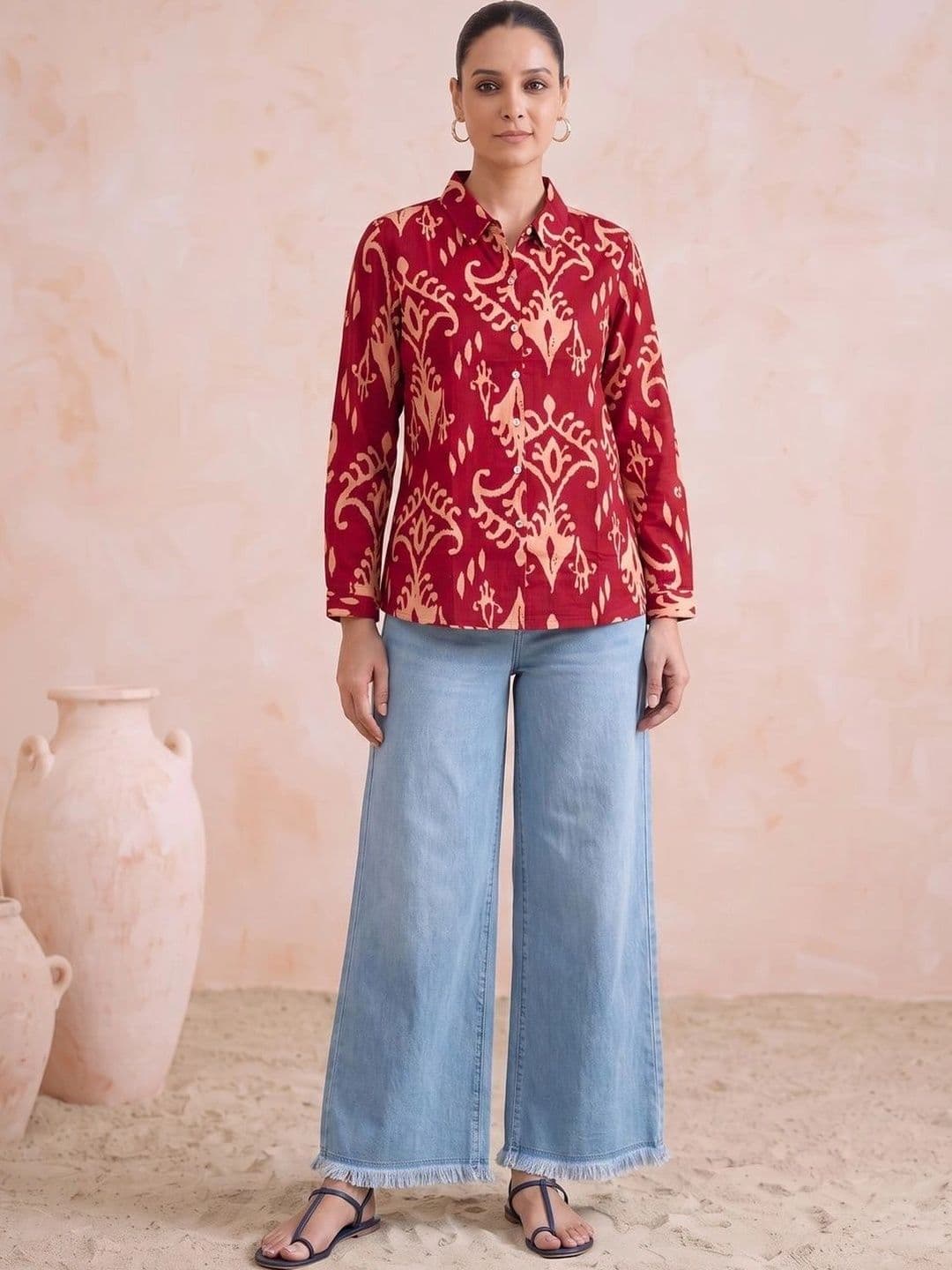 COTTON CULTURE Women Ethnic Motifs Printed Kurta - view 1