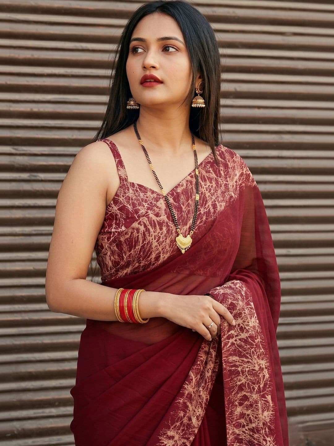 Owee Pure Chiffon Designer Saree - view 1