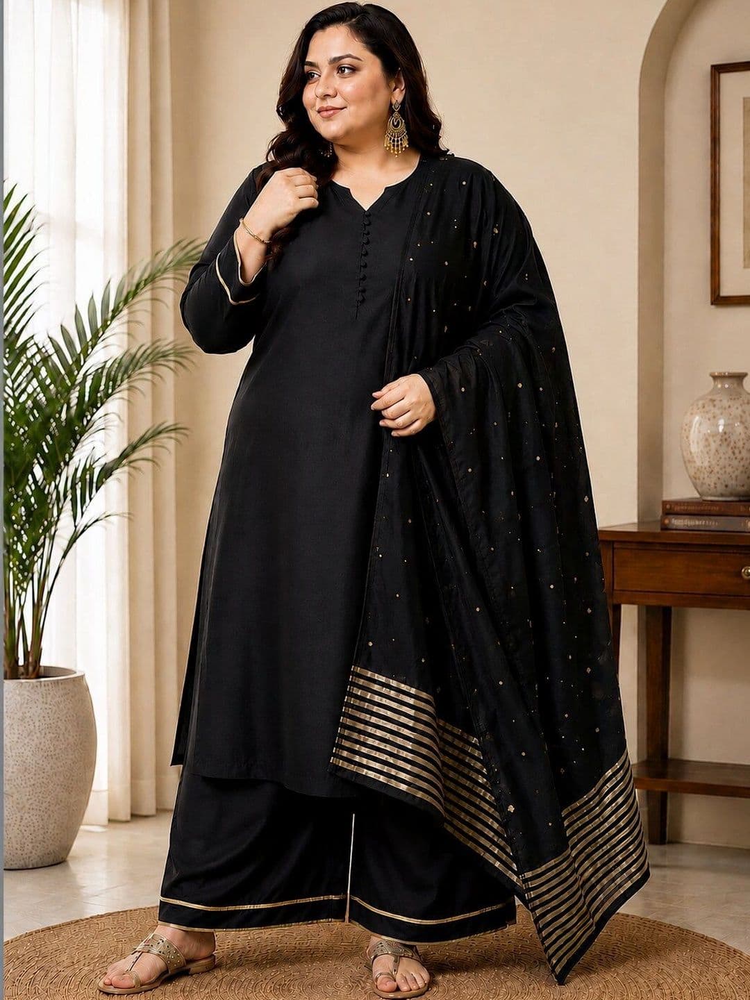 Chhipa Prints Women Regular Kurta with Palazzos & With Dupatta - view 1