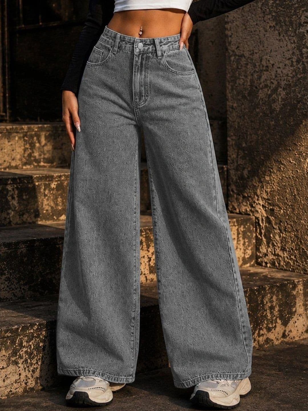 Flying Girls Women Comfort Boyfriend Fit High-Rise Light Fade Stretchable Jeans thumbnail 3