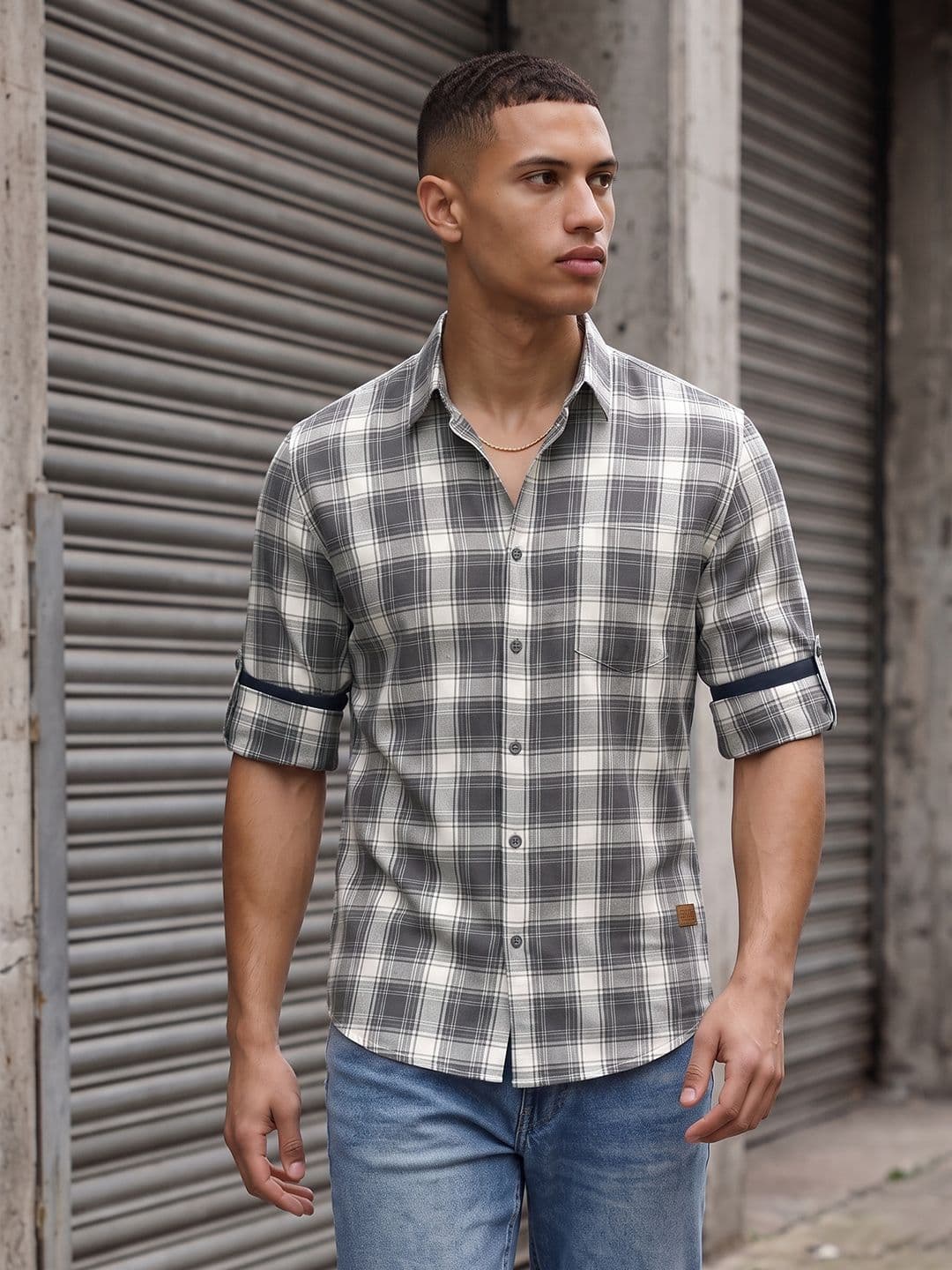 Roadster Life Co. Soft Touch Twill Plaid Casual Shirt thumbnail 6