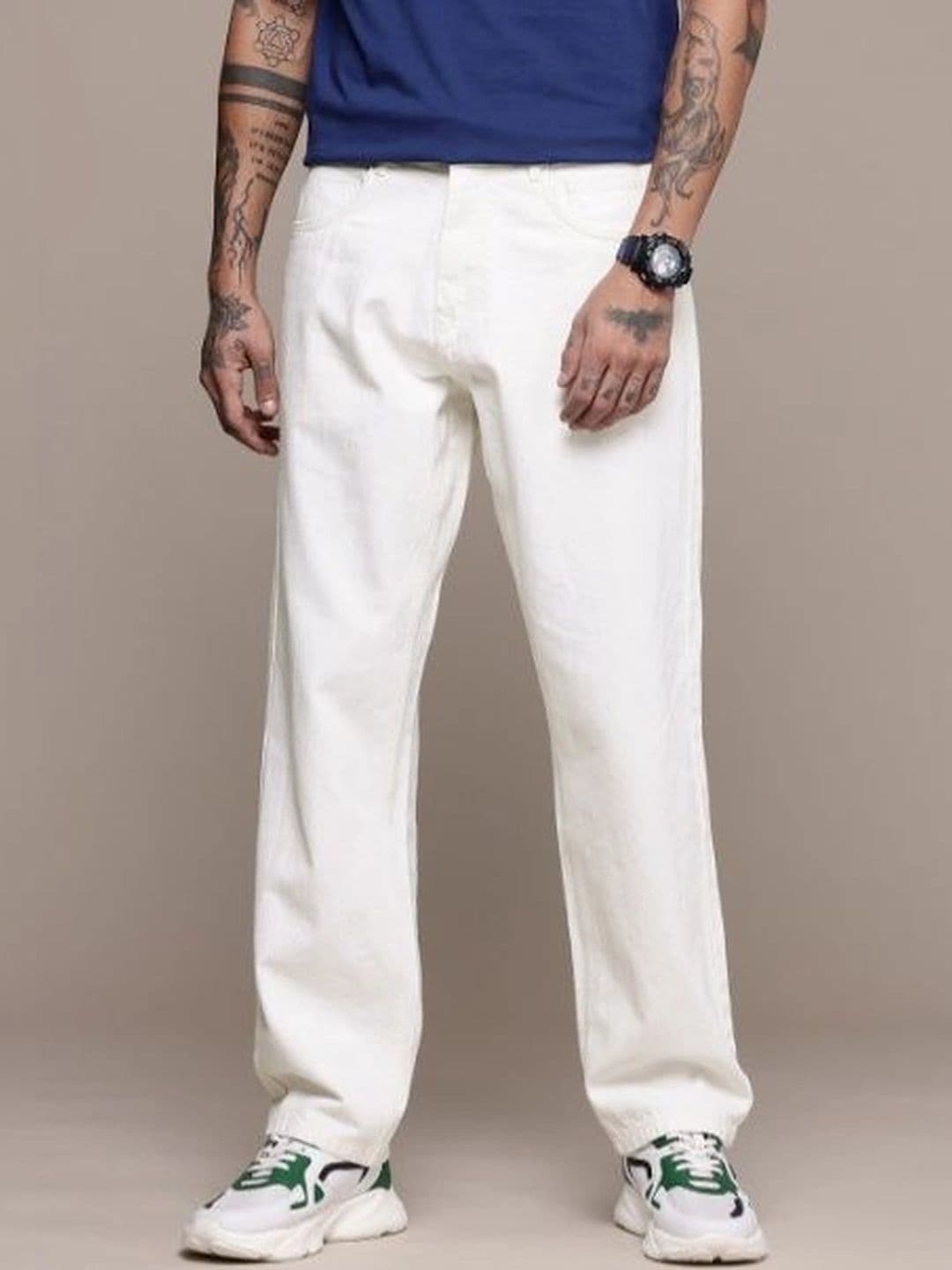 PINKLIT Men Straight Fit Mid-Rise Jeans - view 1