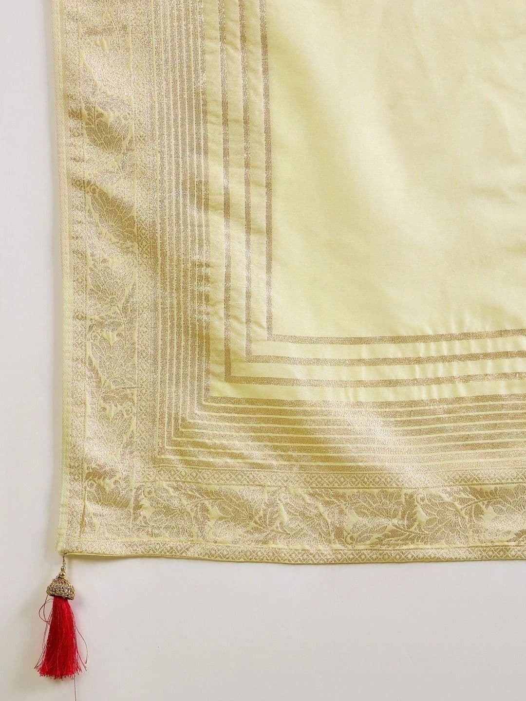 Saree mall Woven Design Zari Silk Blend Designer Banarasi Sarees thumbnail 6