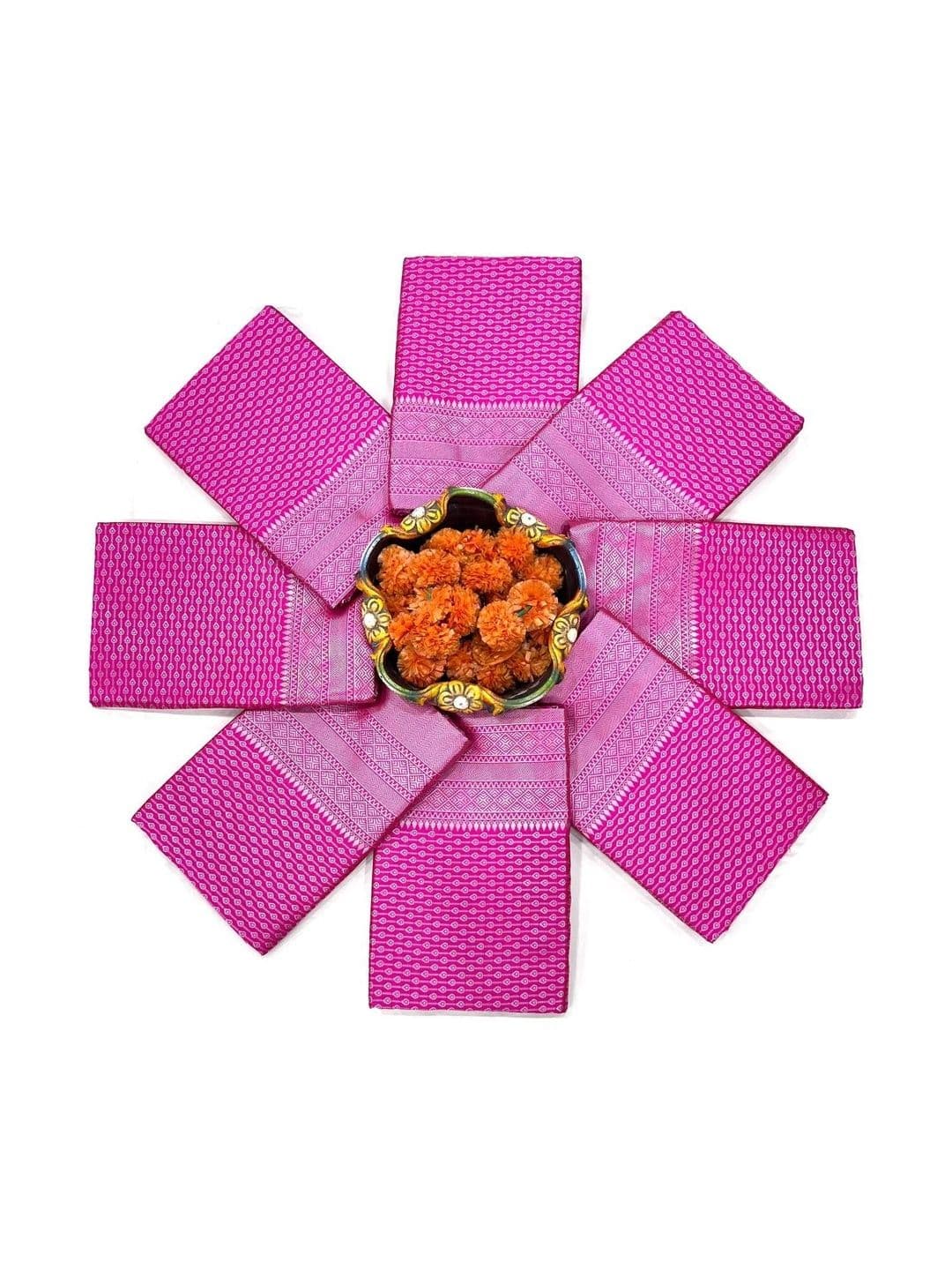 VILLE FASHION Woven Design Zari Art Silk Kanjeevaram Saree thumbnail 6