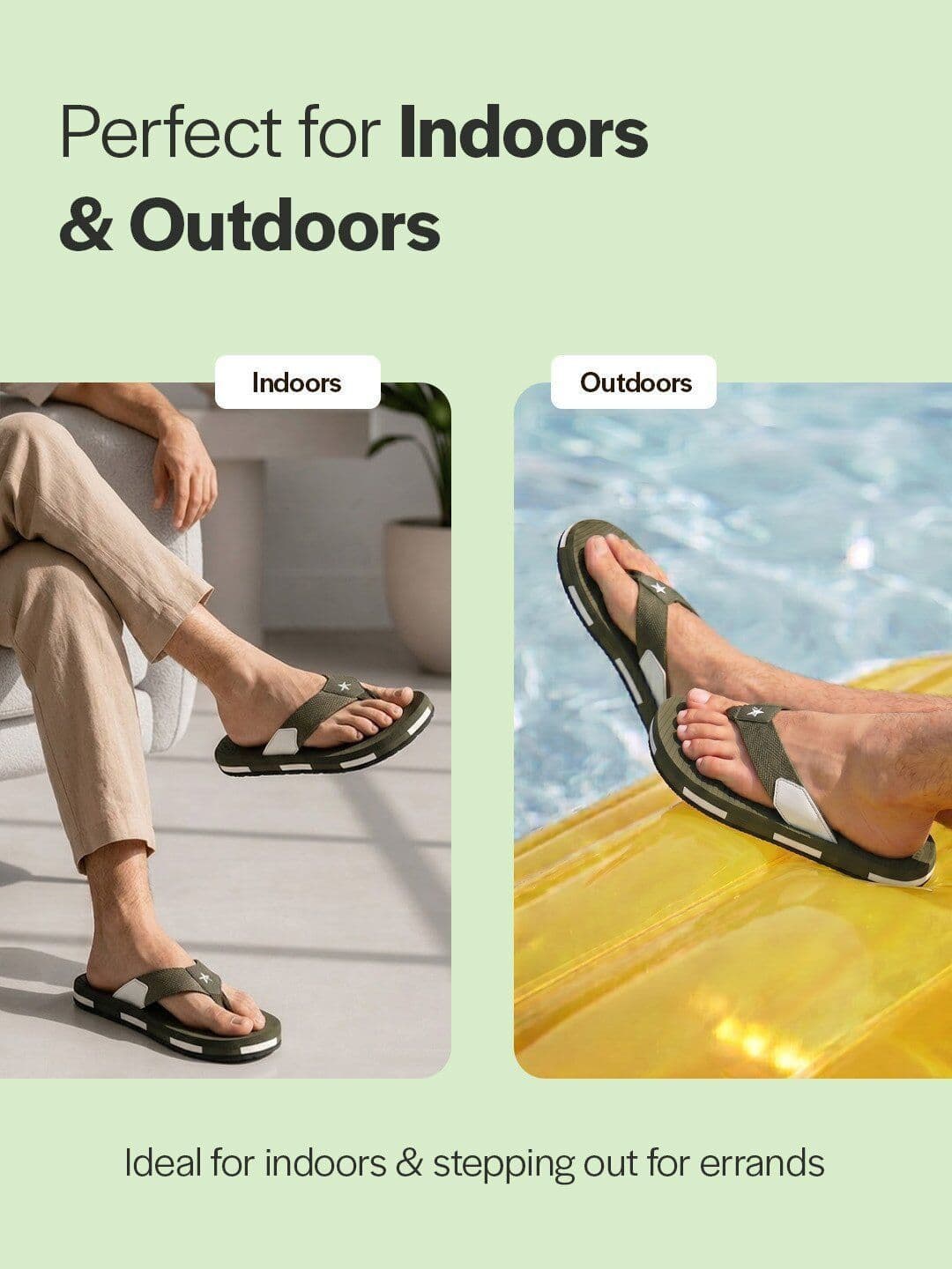 FAUSTO Men Colourblocked Thong Flip-Flops thumbnail 7