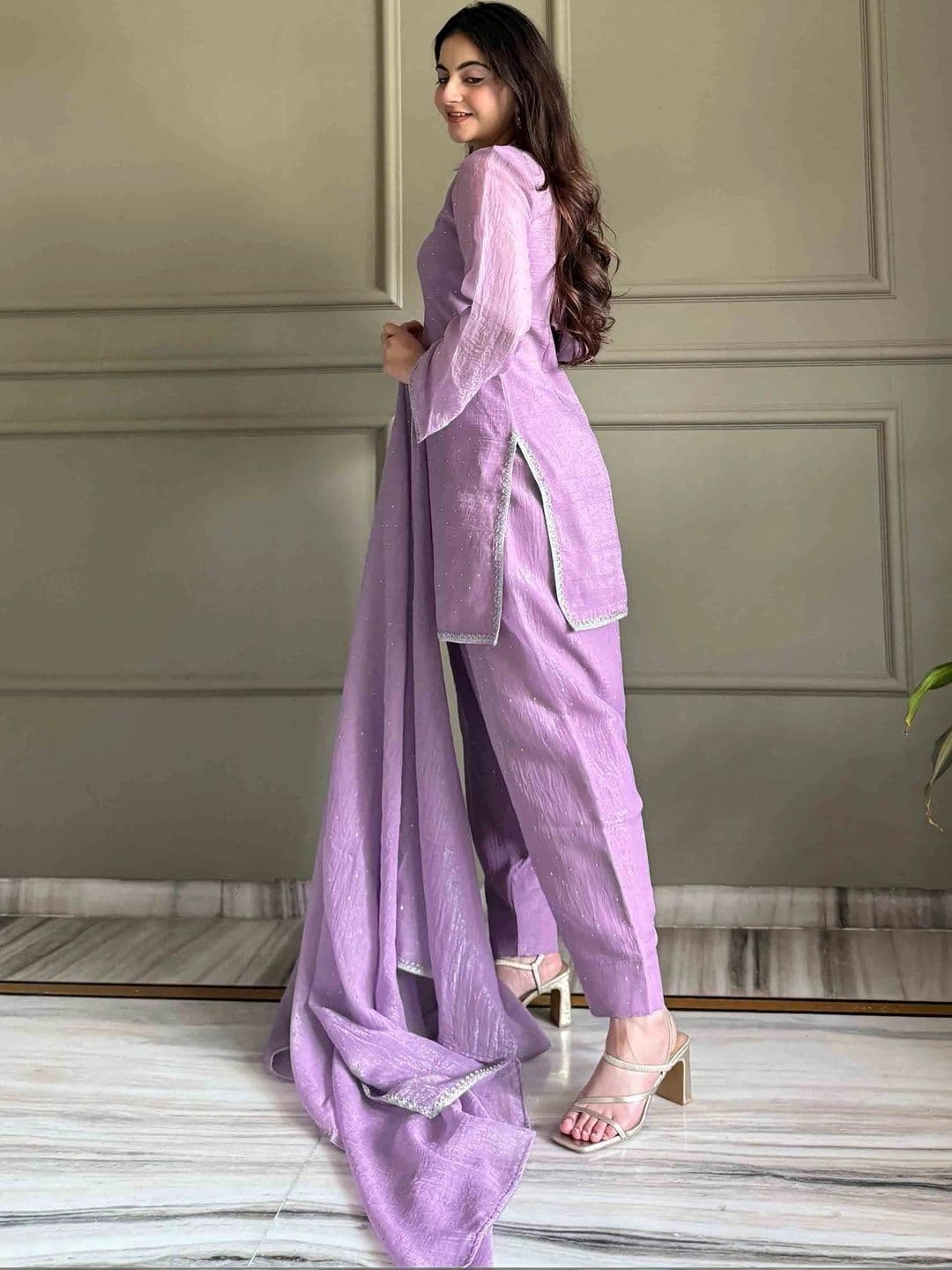 PALMIRA Women Regular Kurta with Patiala & With Dupatta thumbnail 2