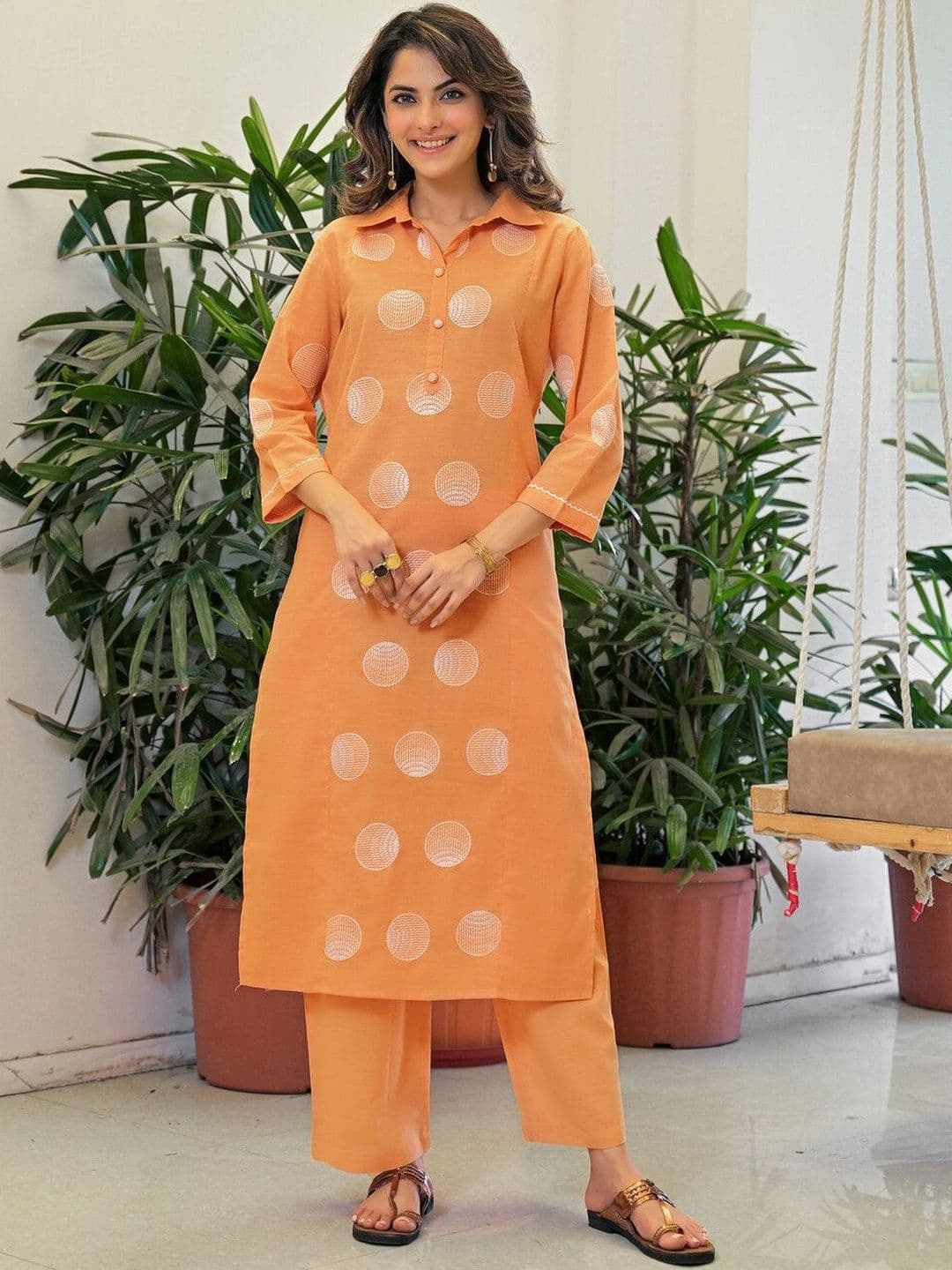 SKYLEE Women Printed Regular Kurta with Trousers - view 1