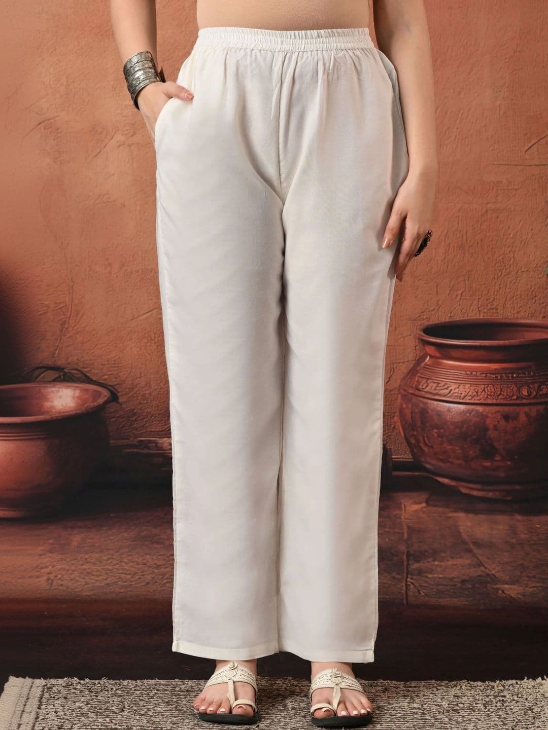 Encourage Women Ethnic Motifs Printed Regular Pure Cotton Kurta with Palazzos & With Dupatta thumbnail 4