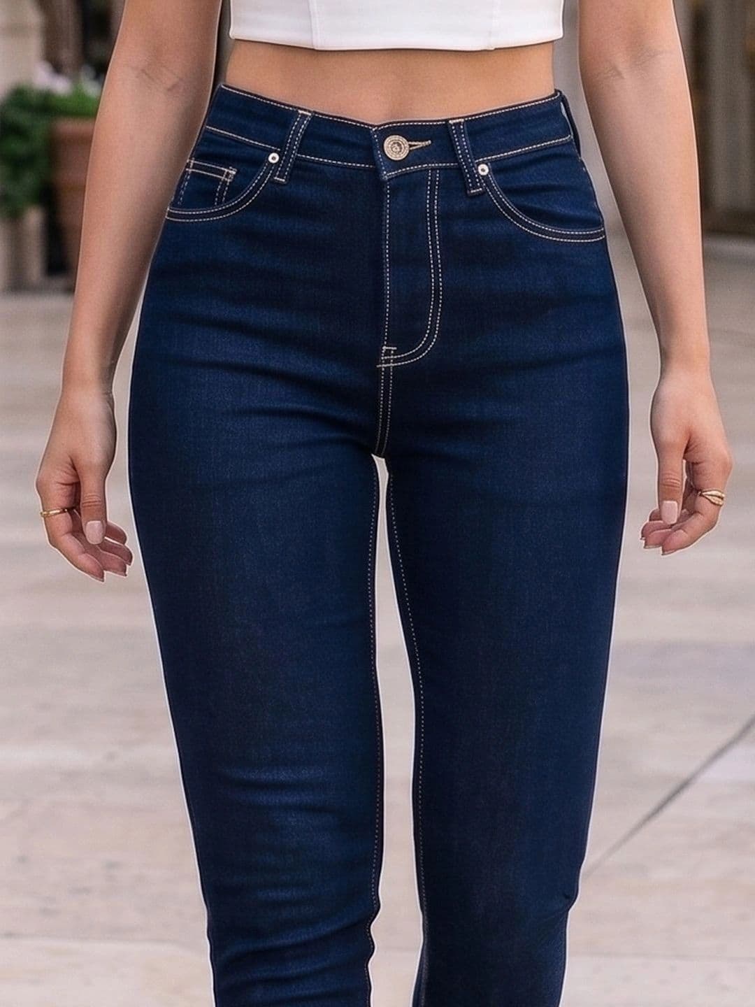 Style Quotient Women Classic Slim Fit High-Rise Stretchable Jeans thumbnail 2