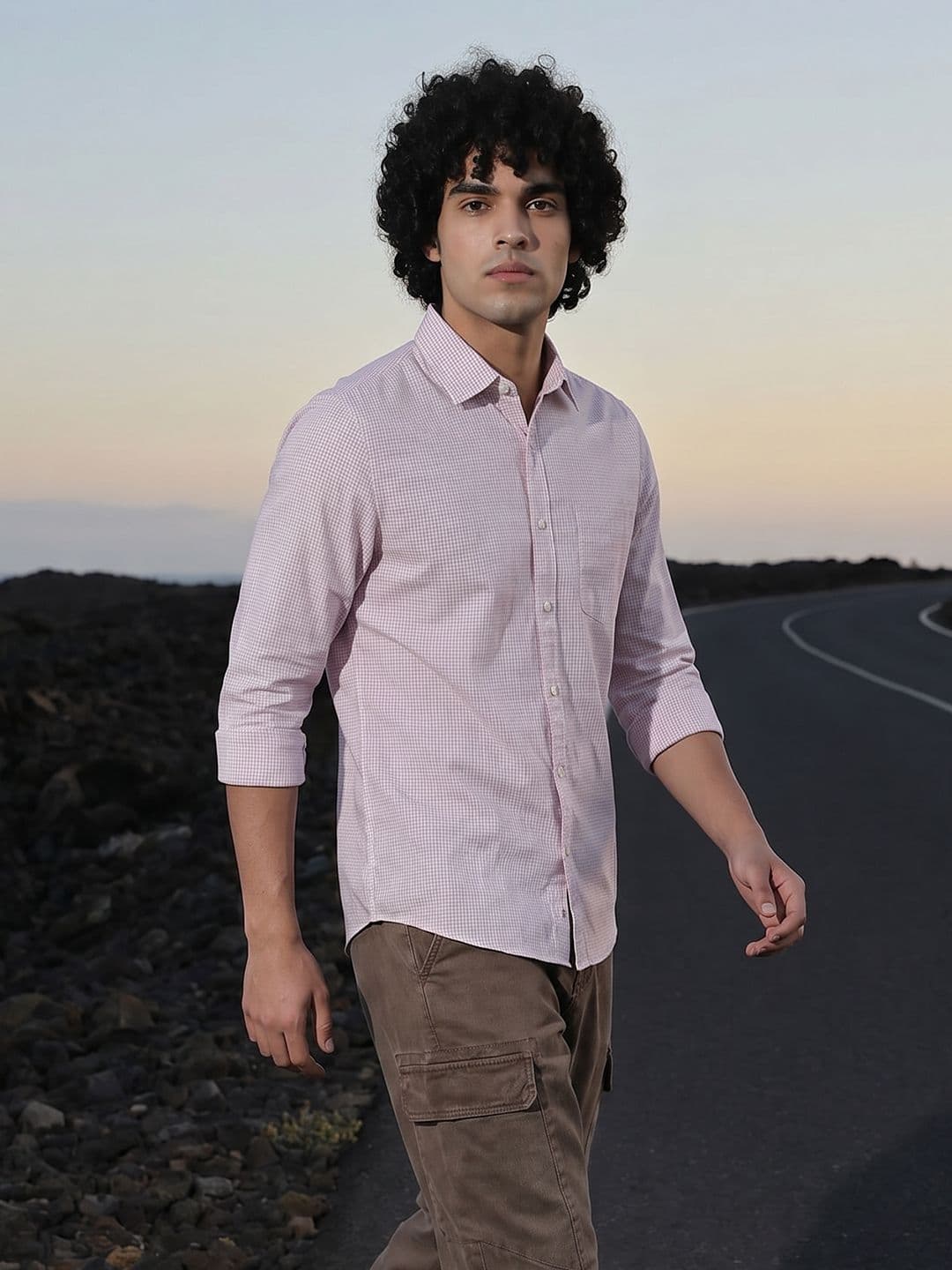Roadster Life Co.Cotton Slub Checked Shirt thumbnail 4