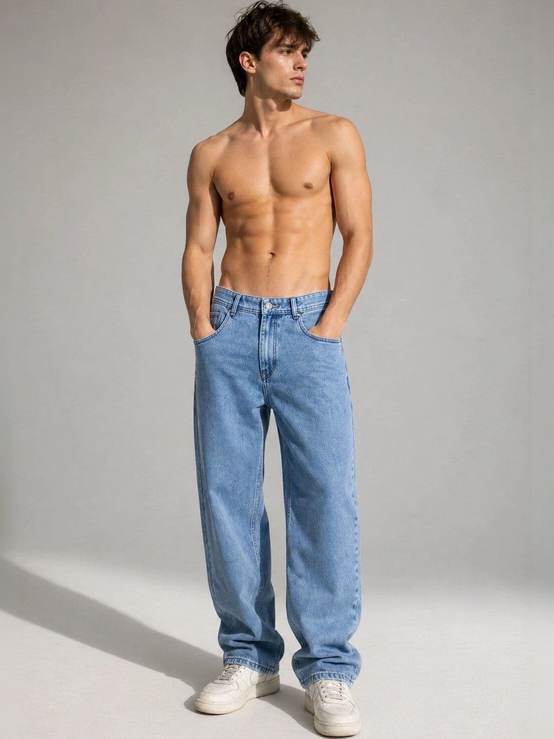 Mast & Harbour Men Mid-Rise Light Fade Jeans thumbnail 2
