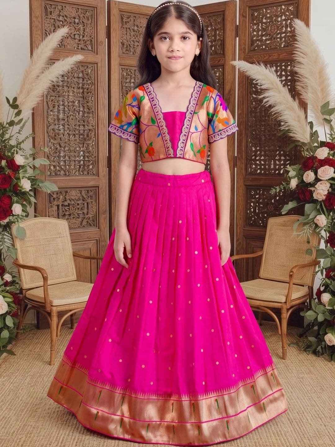 Sangria Girls Ready to Wear Lehenga & - view 1