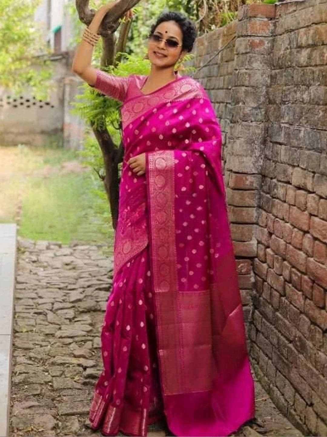 revika Woven Design Zari Art Silk Designer Kanjeevaram Saree - view 1