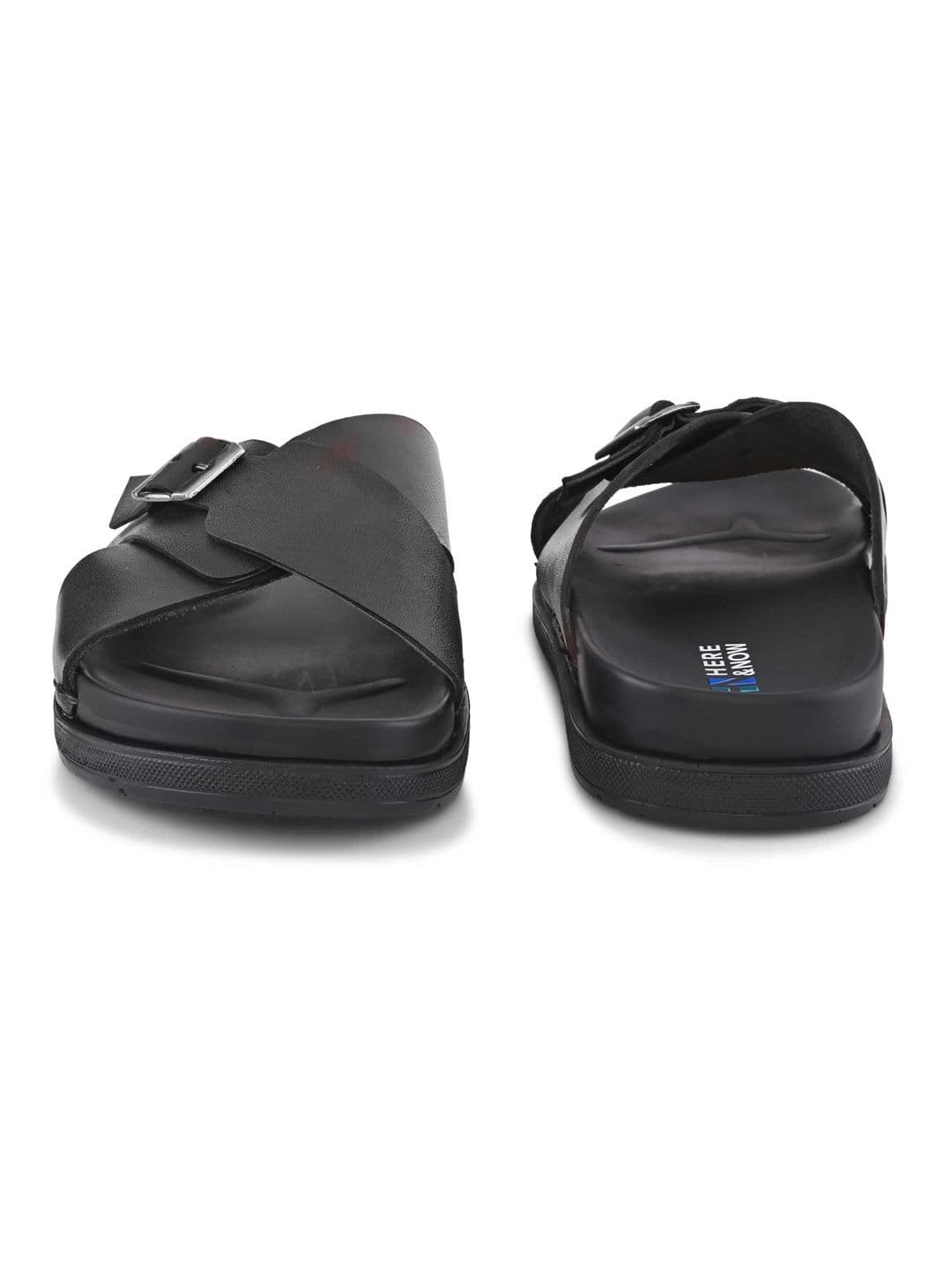 HERE&NOW Men Leather Comfort Sandals thumbnail 2