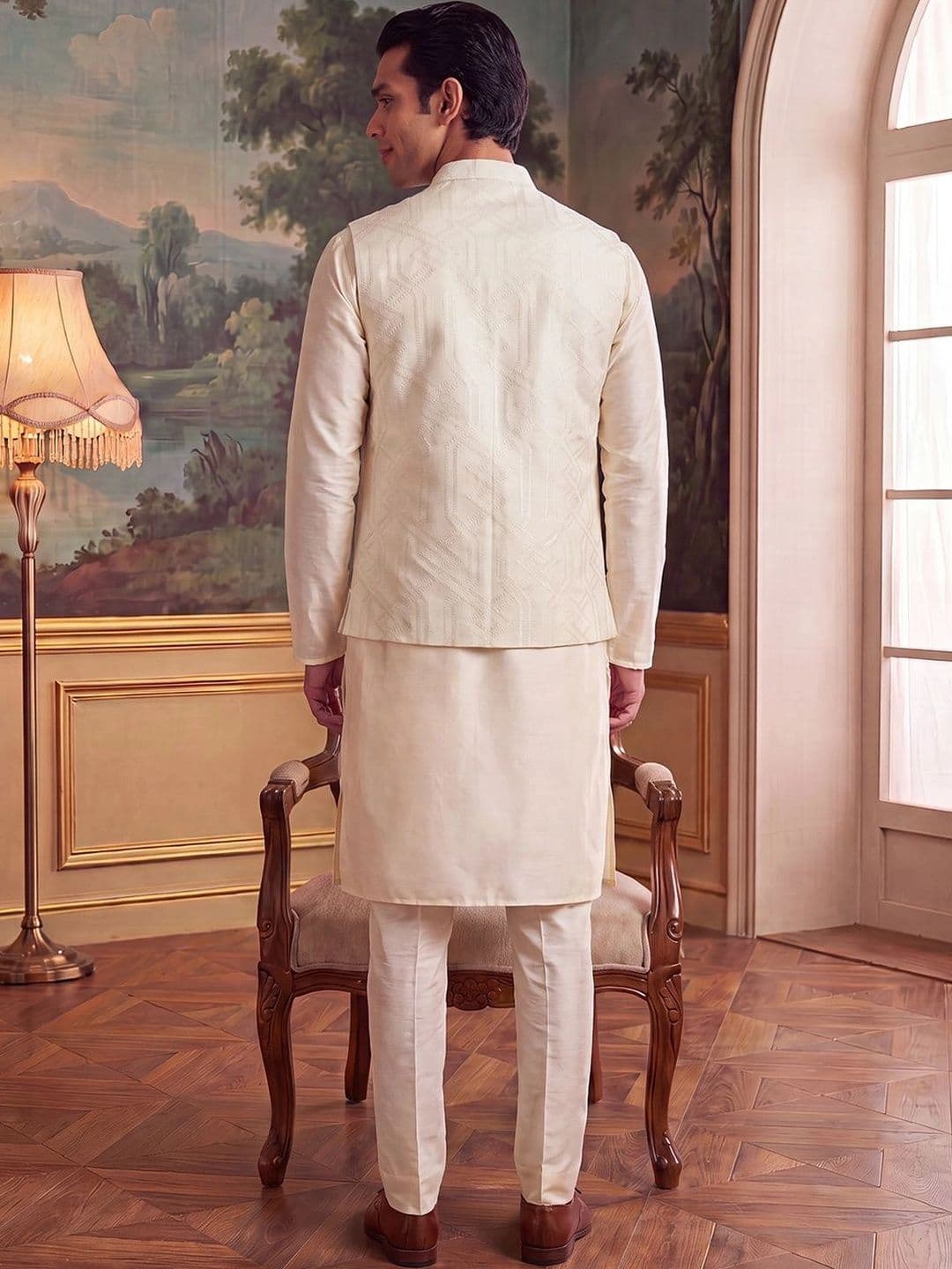 House of Pataudi Jacquard Woven Design Koti thumbnail 3
