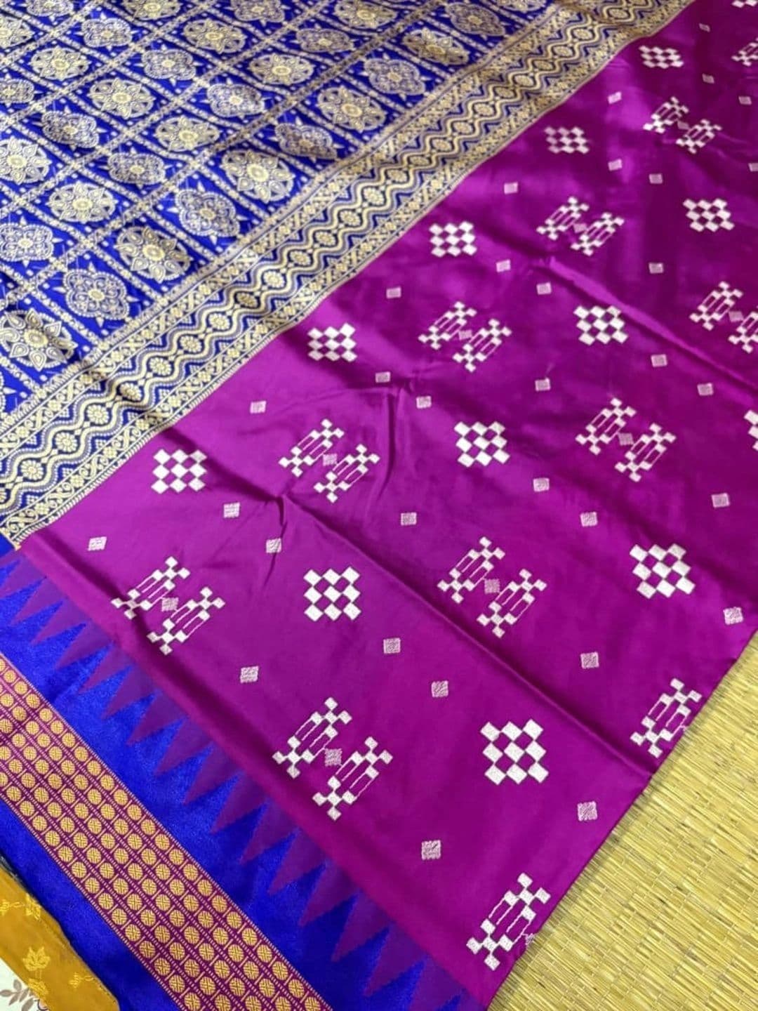 SHOPSILK Zari Art Silk Sambalpuri Saree thumbnail 5