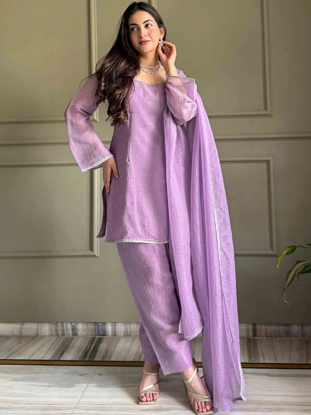 PALMIRA Women Regular Kurta with Patiala & With Dupatta thumbnail 4