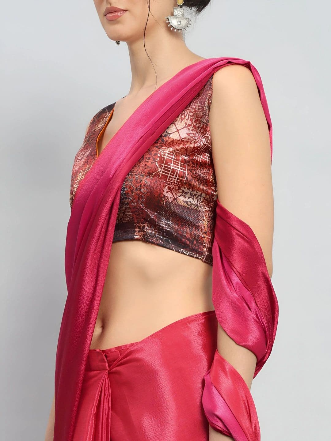 Mitera Silk Blend Saree thumbnail 4