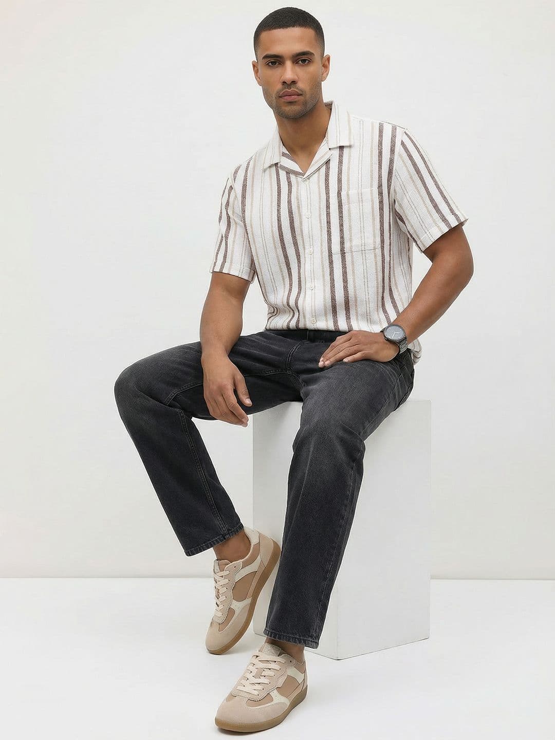 Roadster Life Co. Textured Weave Checked Shirt thumbnail 7