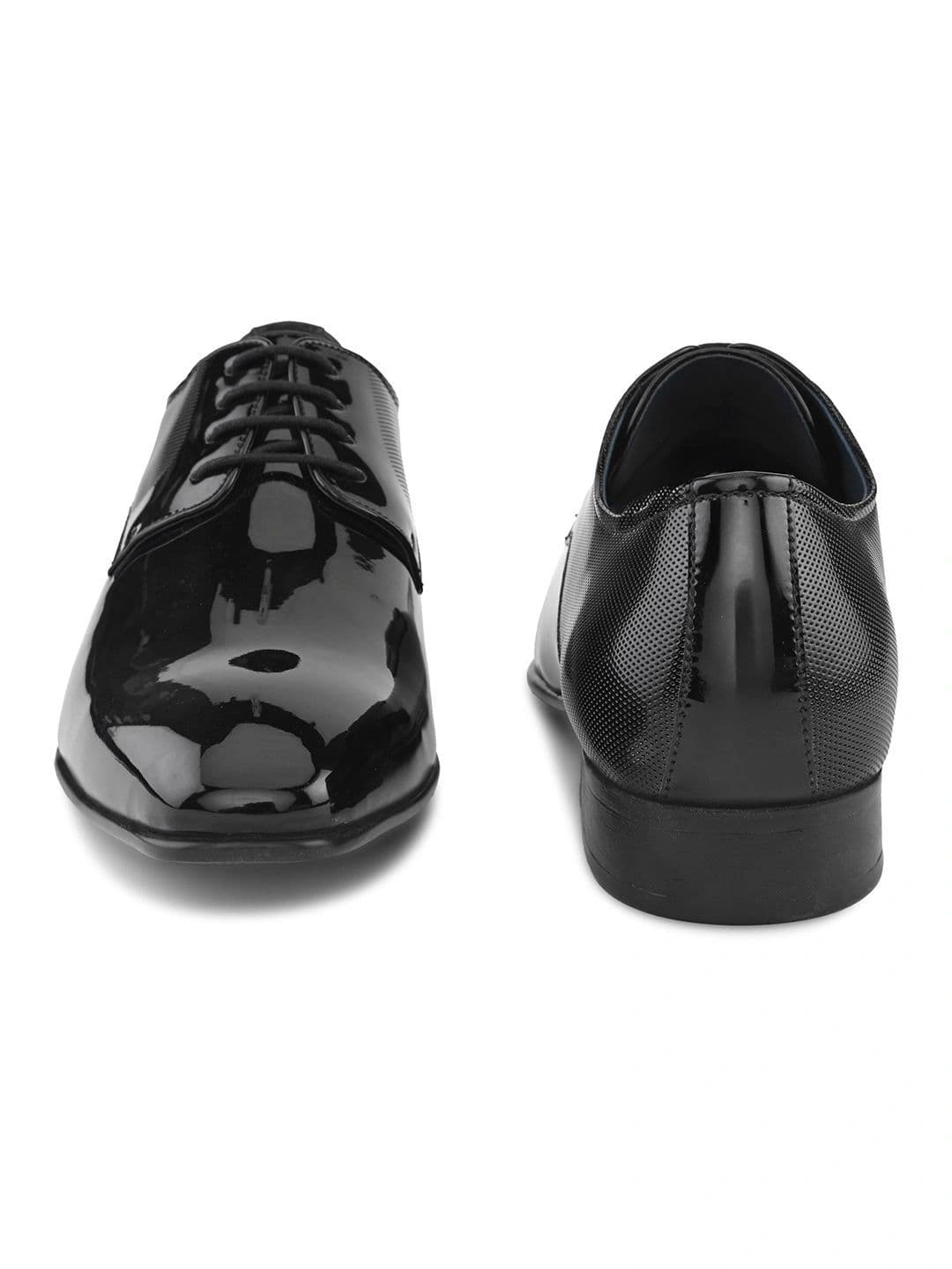 House of Pataudi Men Textured Formal Derbys thumbnail 2