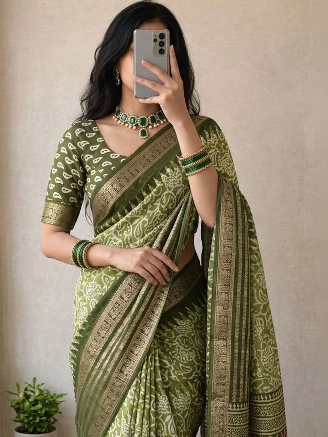 Owee Zari Silk Blend Designer Saree - view 1