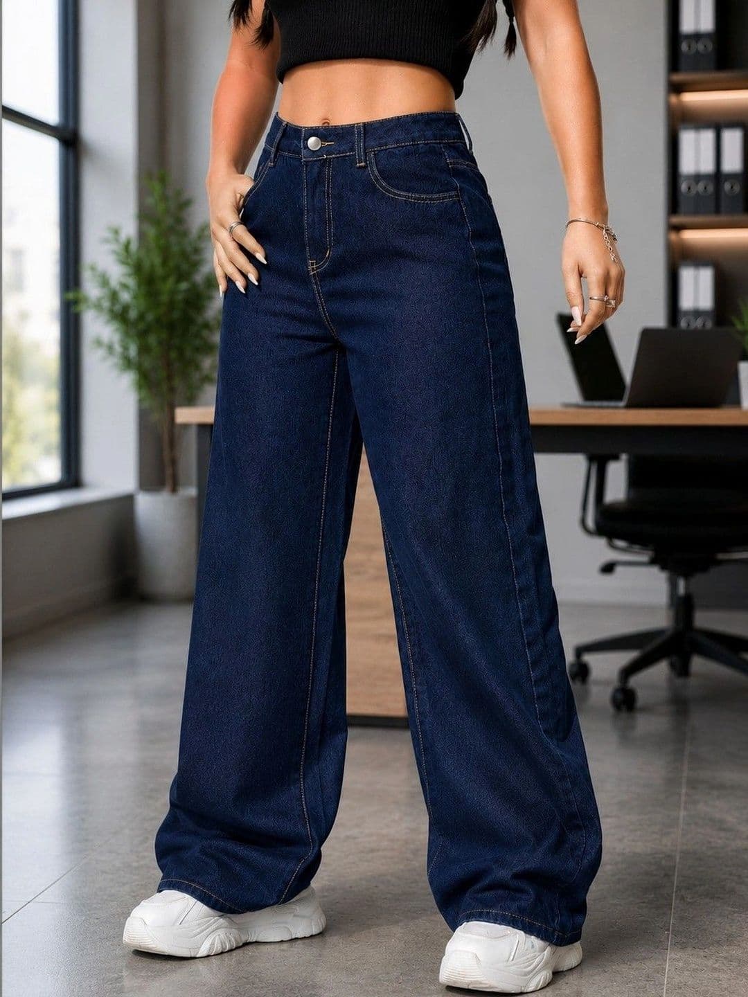 DENIMLOOK Women Regular Baggy High-Rise Jeans - view 1