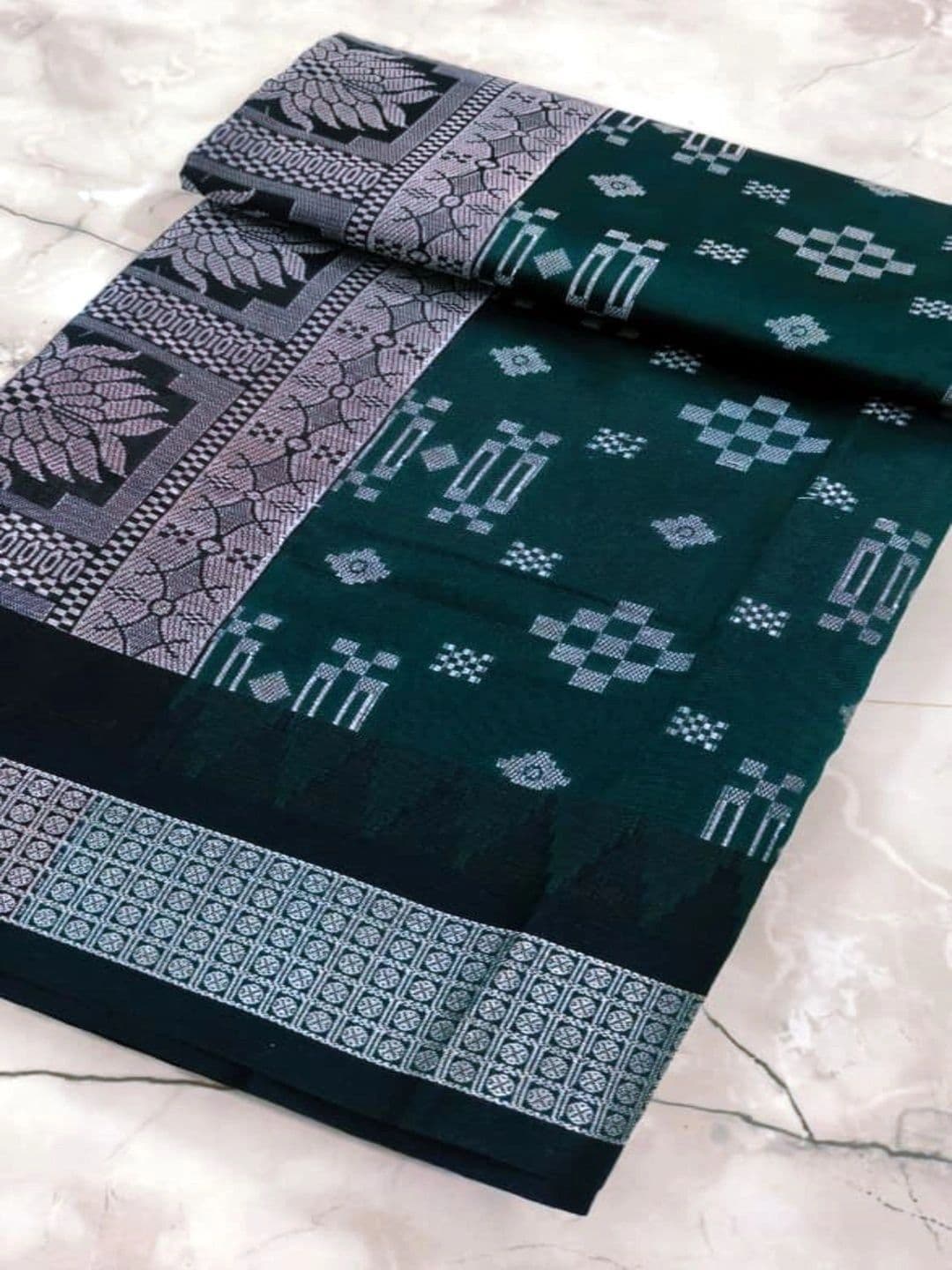 SHOPSILK Woven Design Zari Art Silk Sambalpuri Saree thumbnail 2