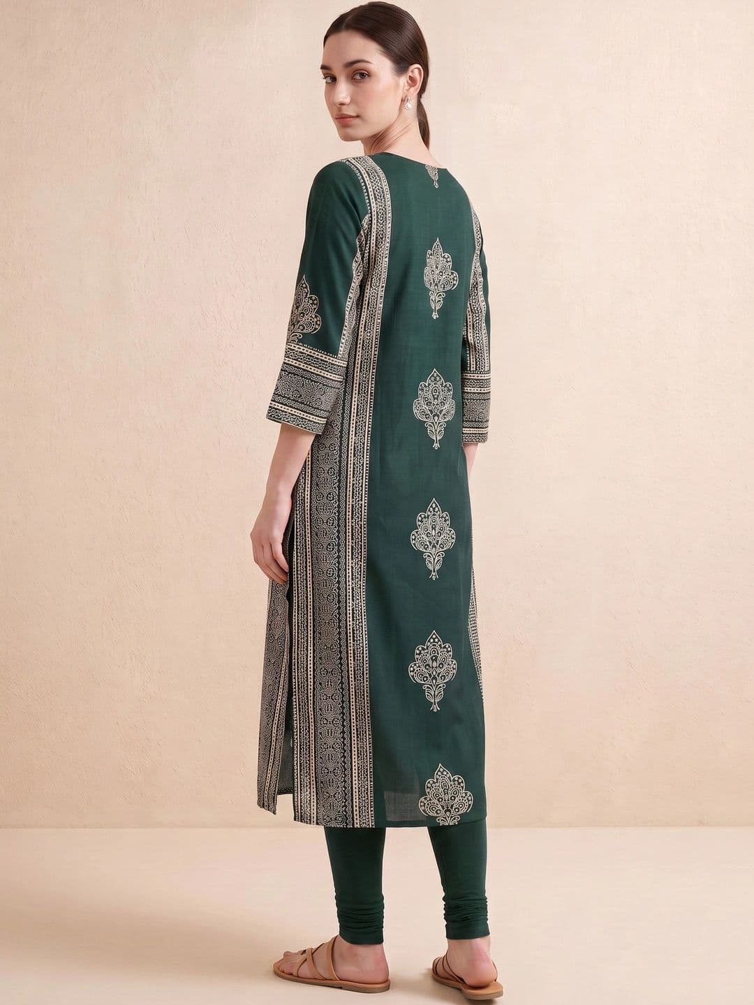 COTTON CULTURE Women Ethnic Motifs Printed Indie Prints Kurta thumbnail 2