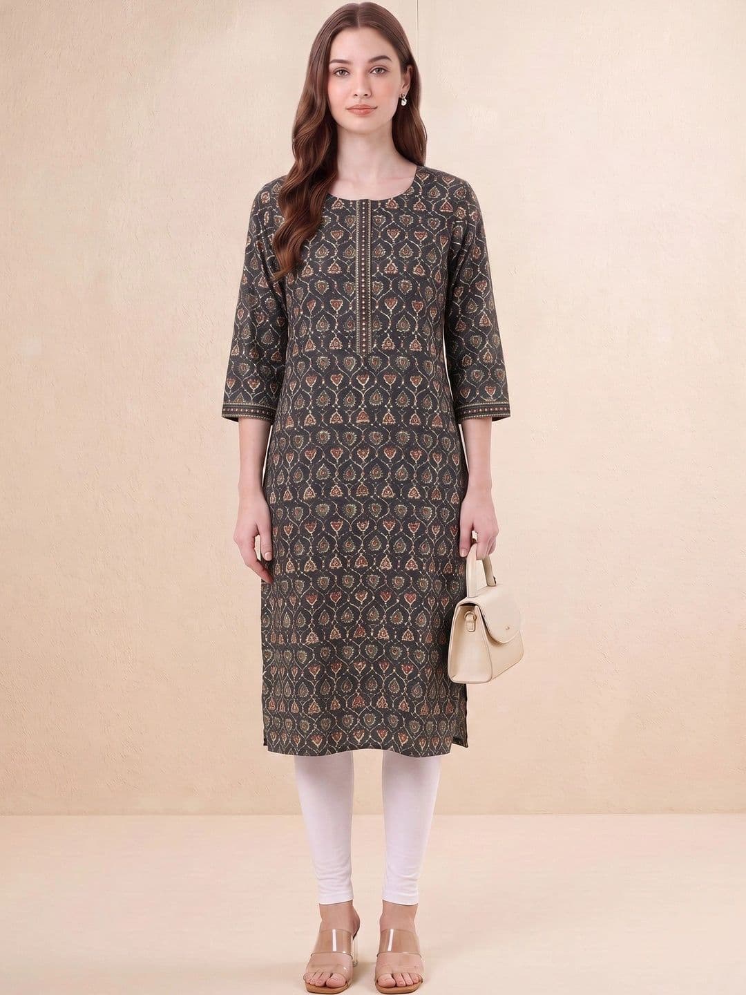 COTTON CULTURE Women Ethnic Motifs Printed Indie Prints Kurta - view 1