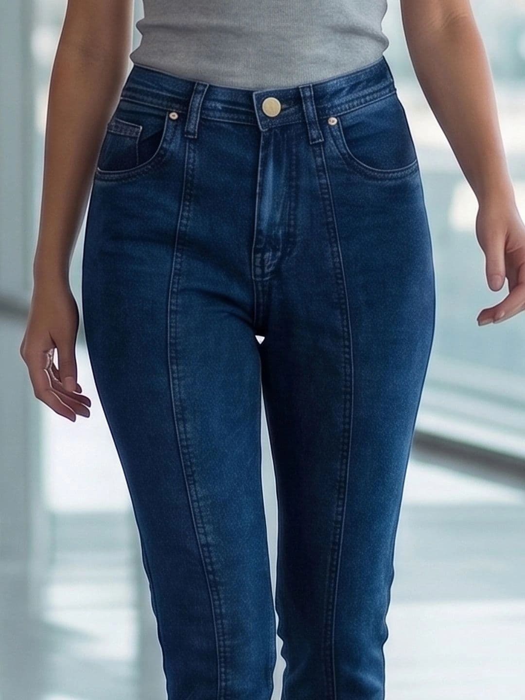 Style Quotient Women Classic High-Rise Light Fade Stretchable Jeans thumbnail 2