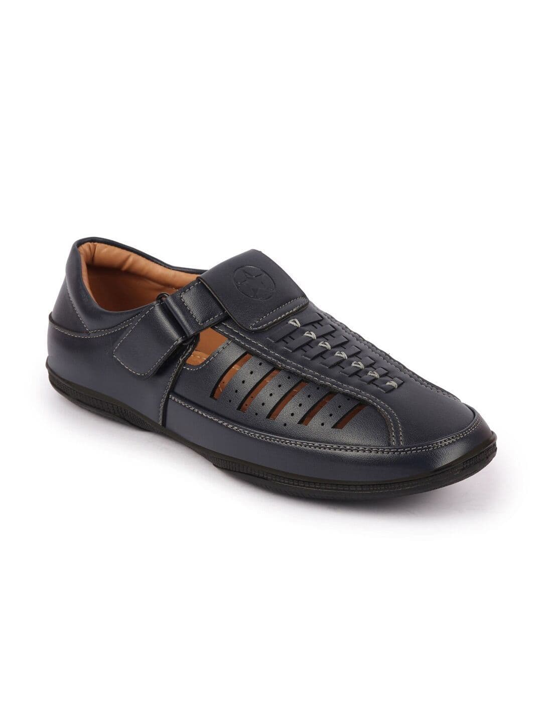FAUSTO Men Blue PU Comfort Sandals thumbnail 6
