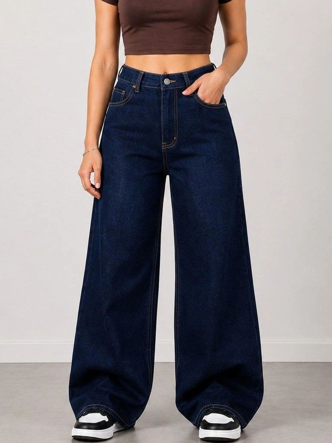 DENIMLOOK Women Flared High-Rise Jeans - view 1
