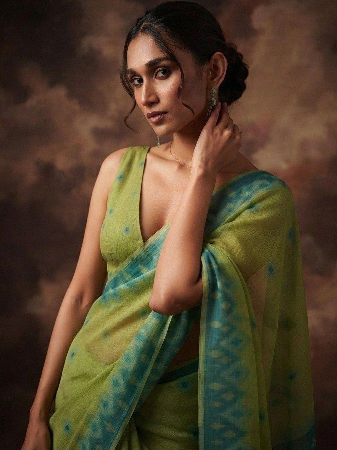 Moda Rapido Chanderi Saree thumbnail 2
