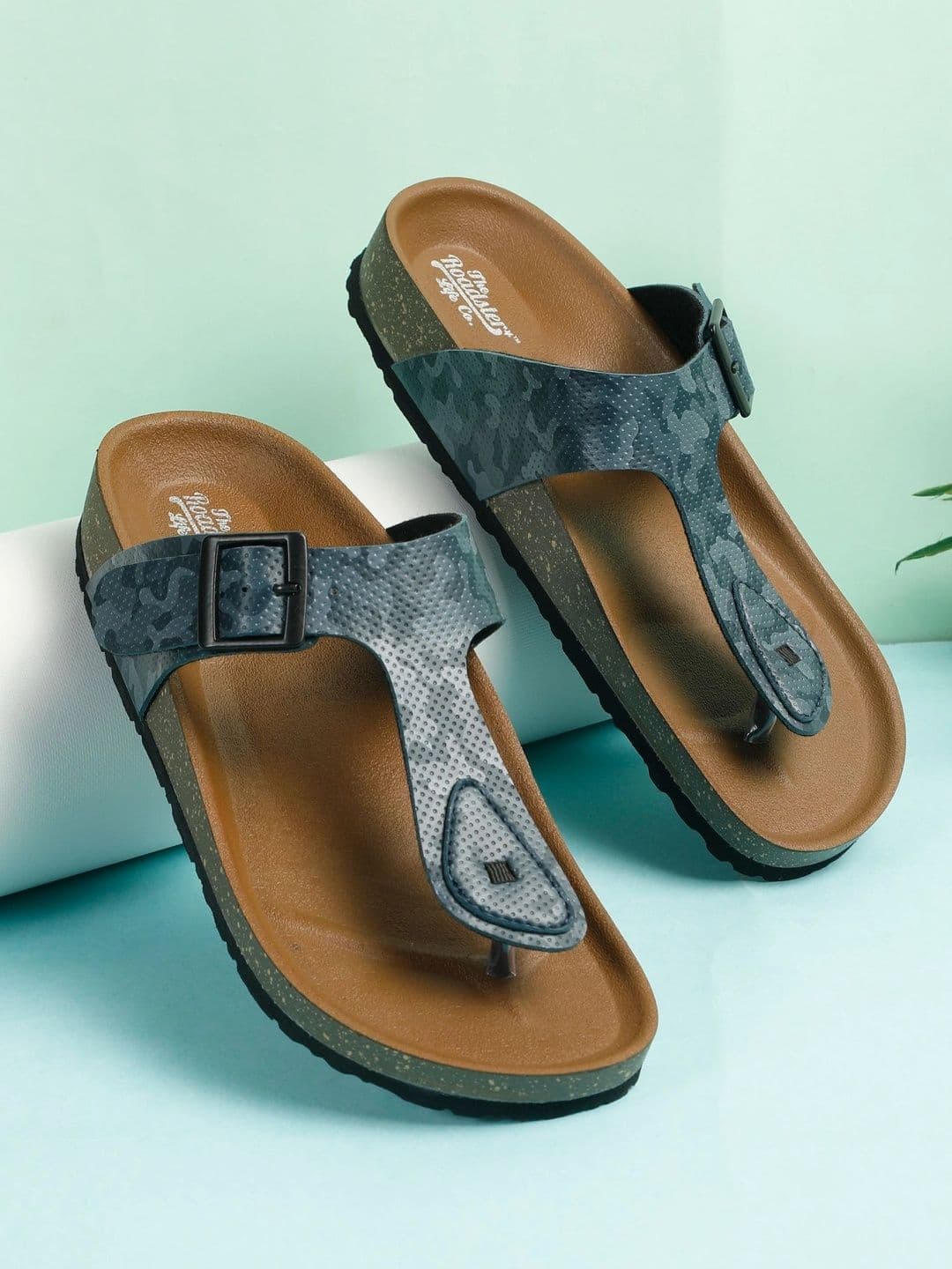 Roadster Men Printed Thong Flip-Flops - view 1