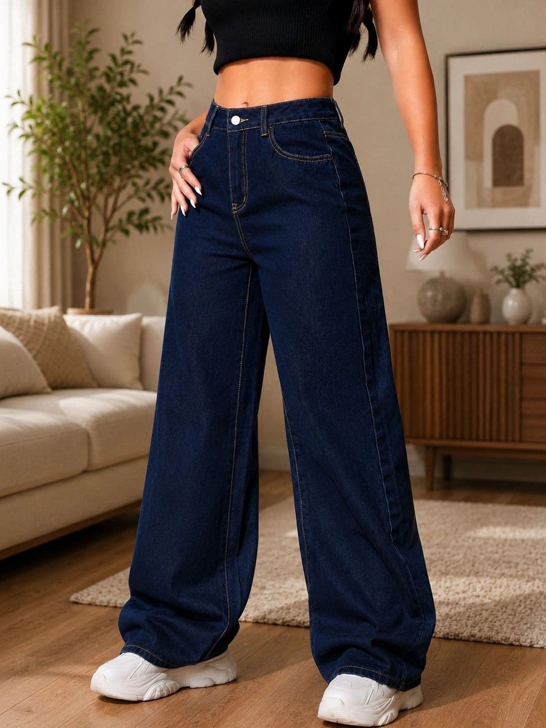 DENIMLOOK Women Flared High-Rise Jeans thumbnail 2