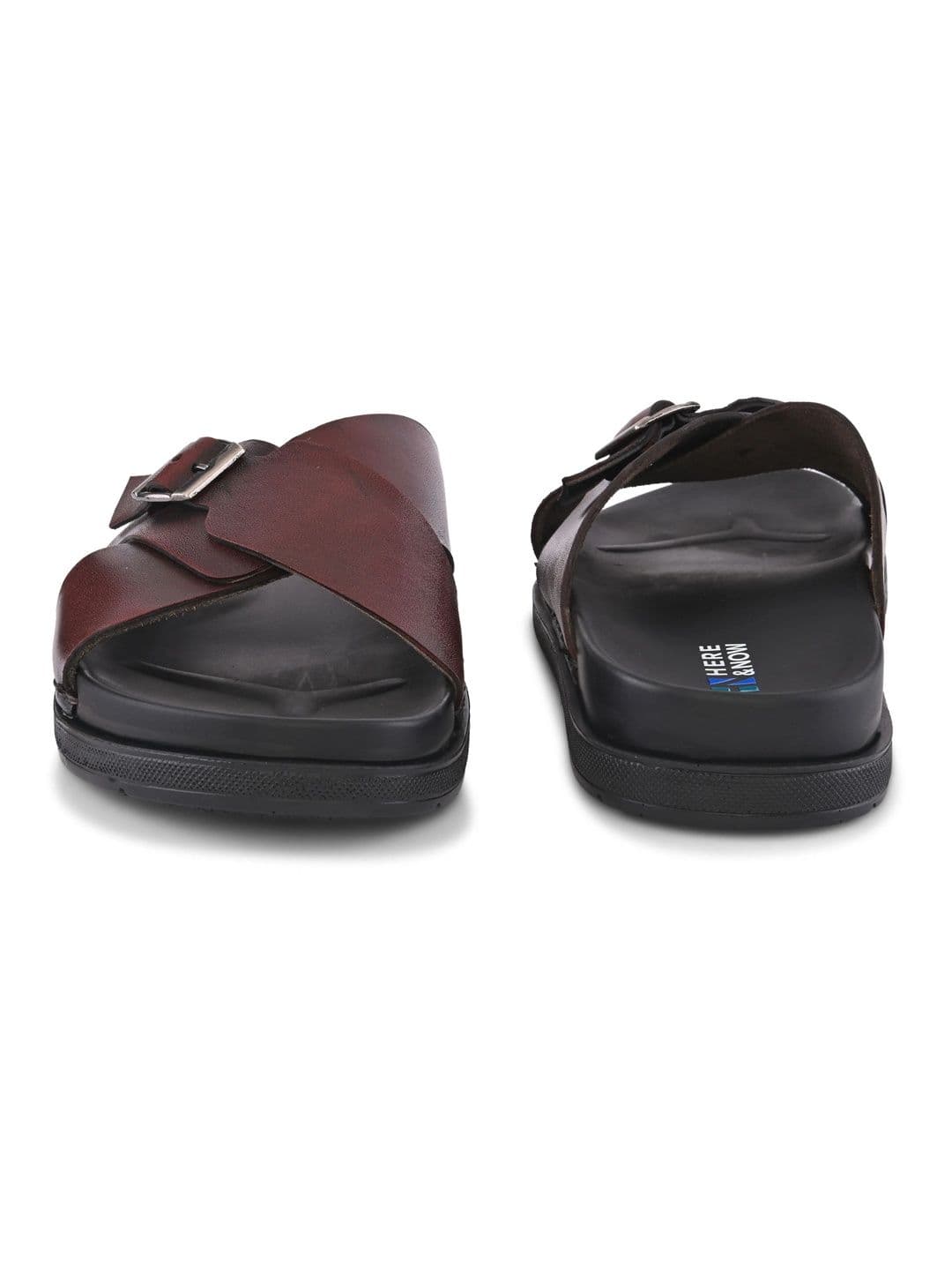 HERE&NOW Men Leather Comfort Sandals thumbnail 7