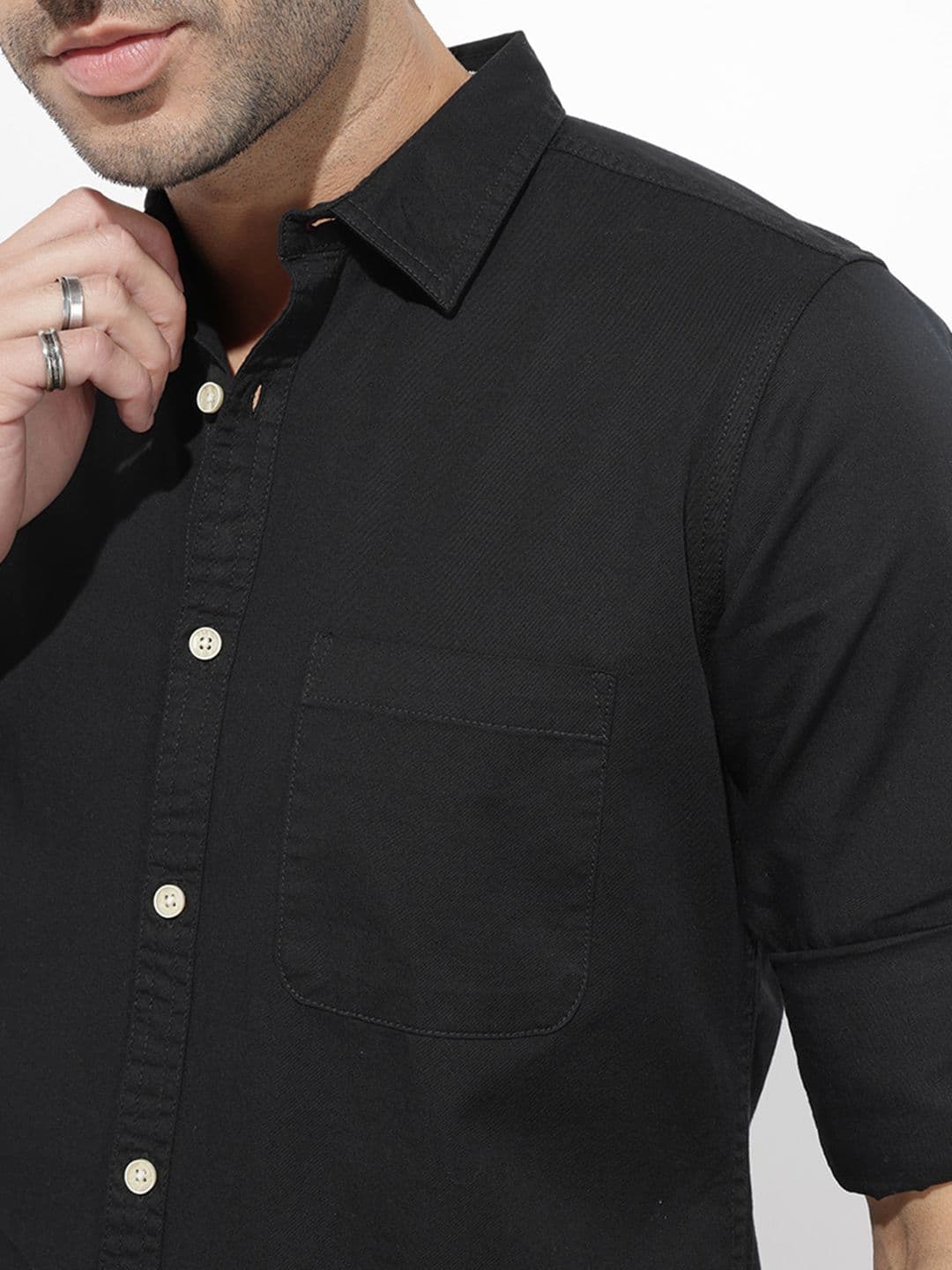 Roadster Life Co. Easy Drape Cotton Shirt thumbnail 3