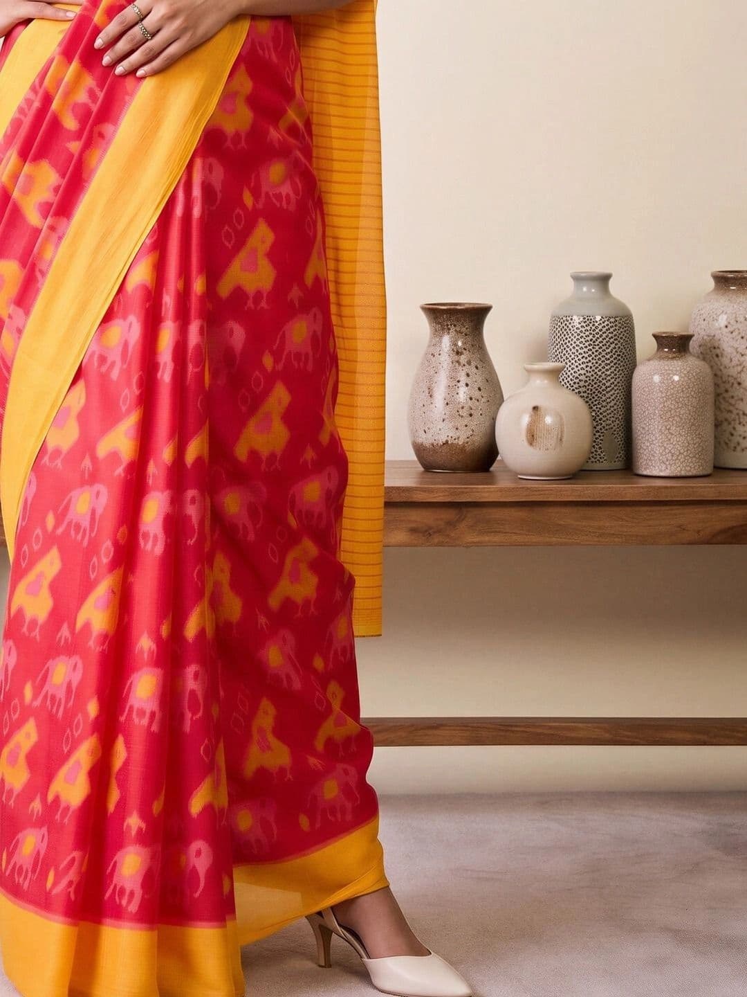 Saree mall Designer Pochampally Sarees thumbnail 6