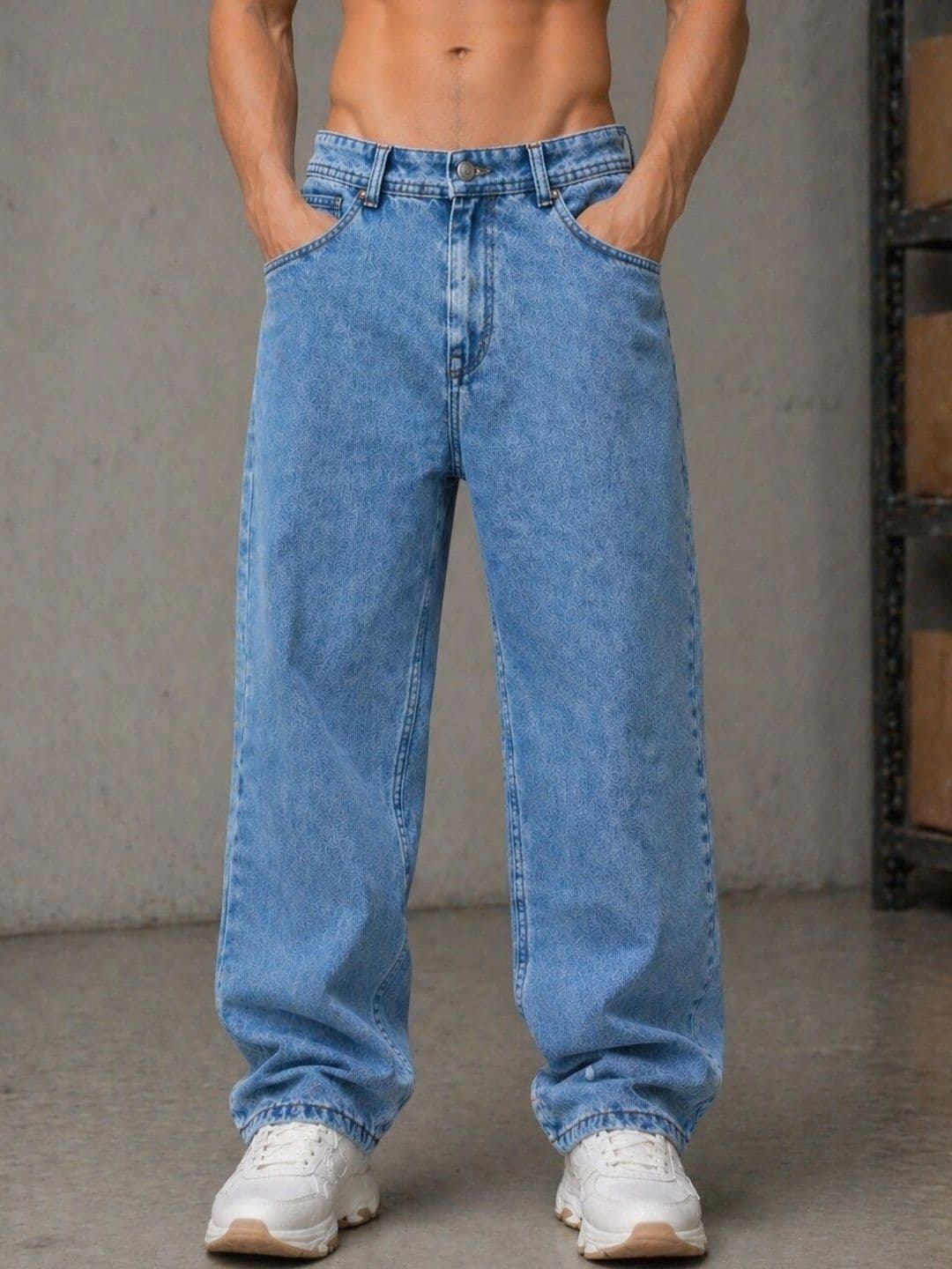 Mast & Harbour Men Mid-Rise Light Fade Jeans - view 1