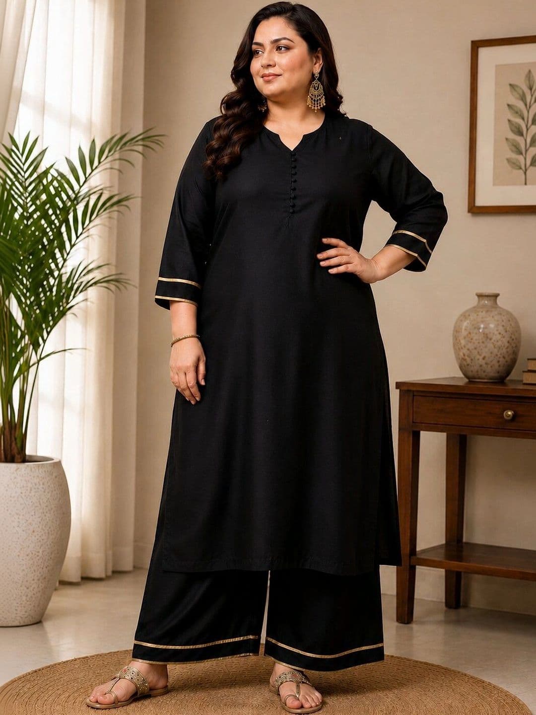 Chhipa Prints Women Regular Kurta with Palazzos & With Dupatta thumbnail 2