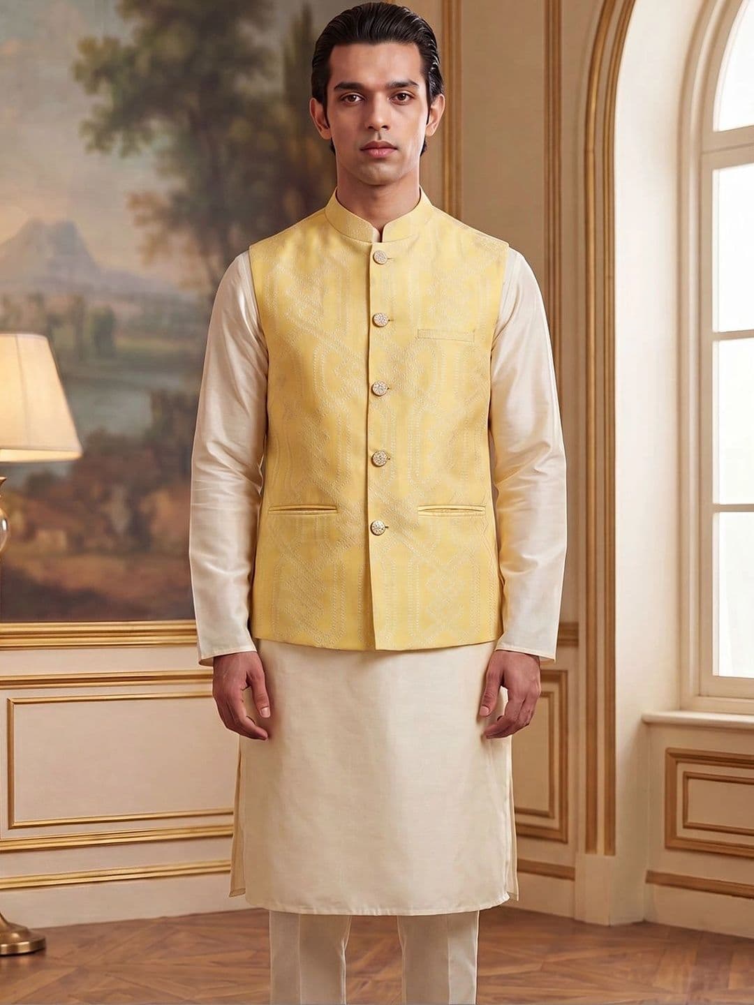 House of Pataudi Jacquard Woven Design Koti thumbnail 2