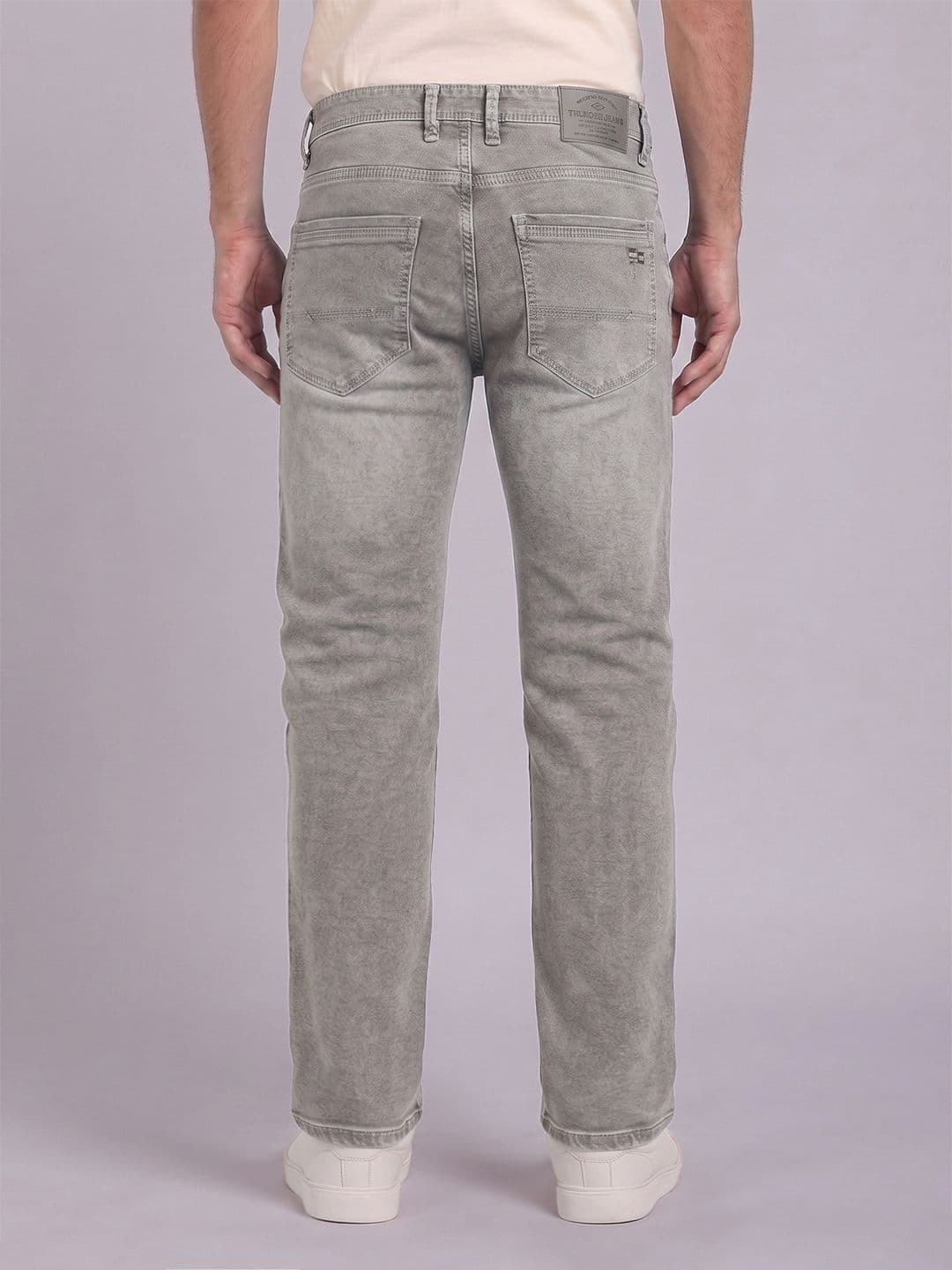 THUNDER JEANS Men Slim Fit Mid-Rise Stretchable Jeans thumbnail 5