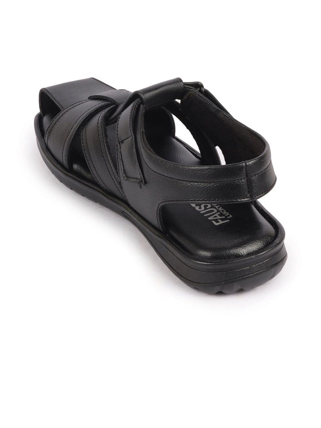 FAUSTO Men Textured Leather Fisherman Sandals thumbnail 6
