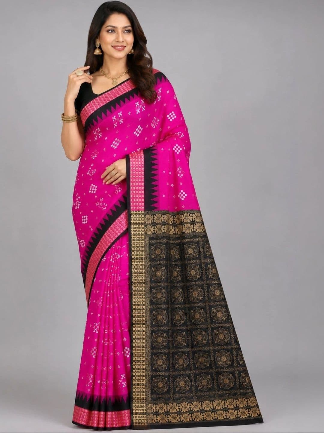 SHOPSILK Woven Design Zari Art Silk Sambalpuri Saree - view 1