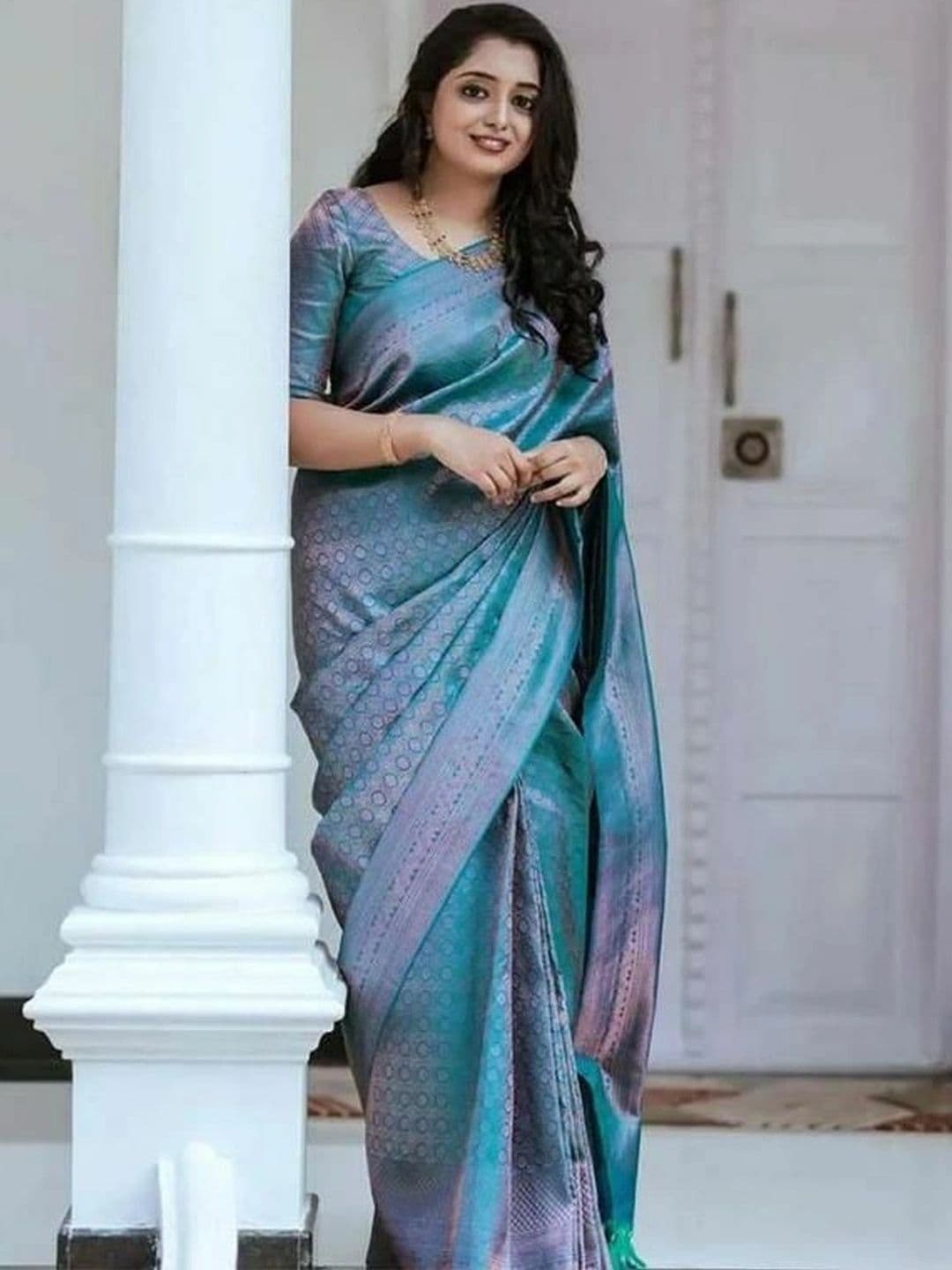 revika Woven Design Zari Art Silk Designer Kanjeevaram Saree - view 1