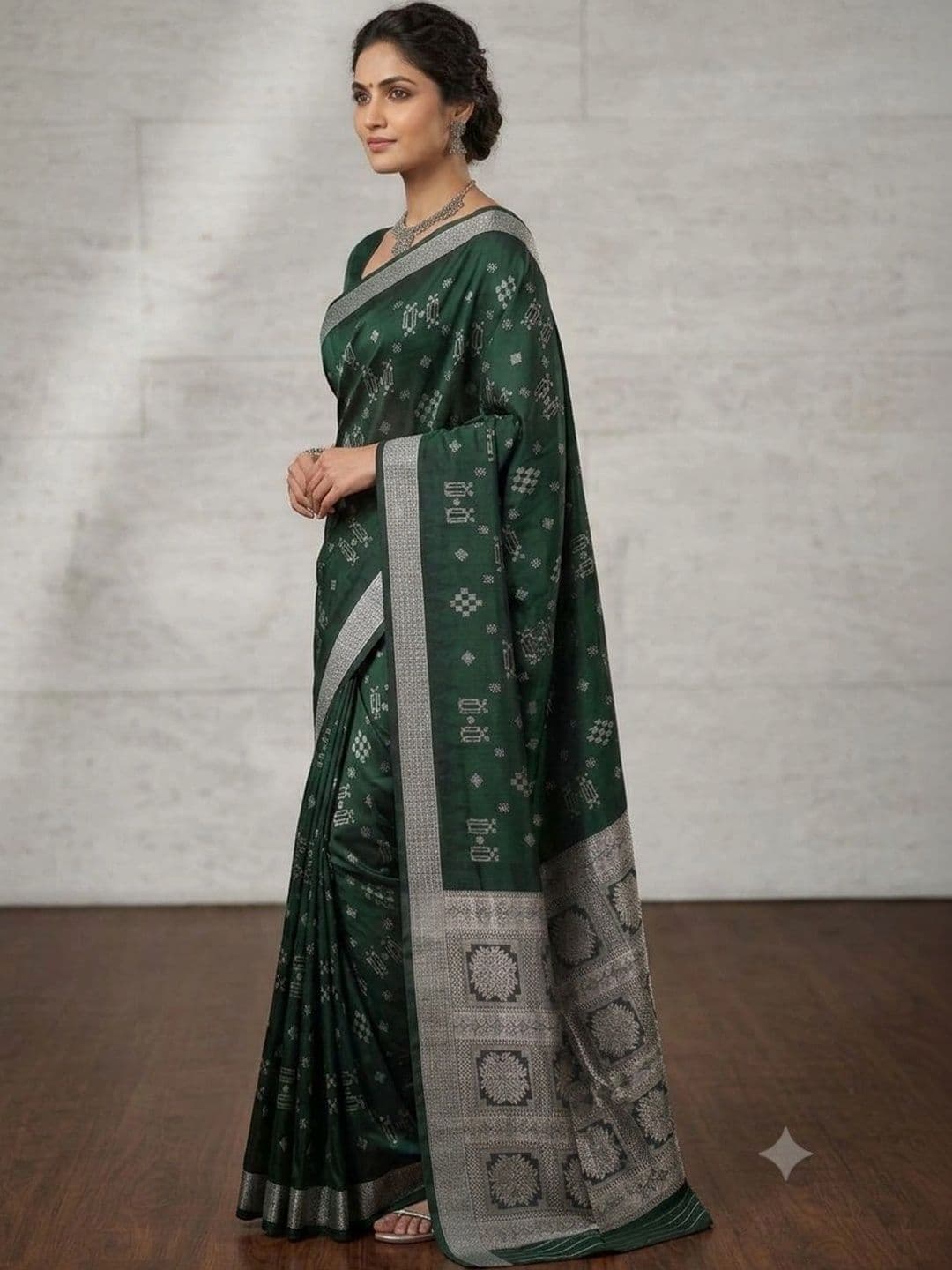 SHOPSILK Woven Design Zari Art Silk Sambalpuri Saree - view 1