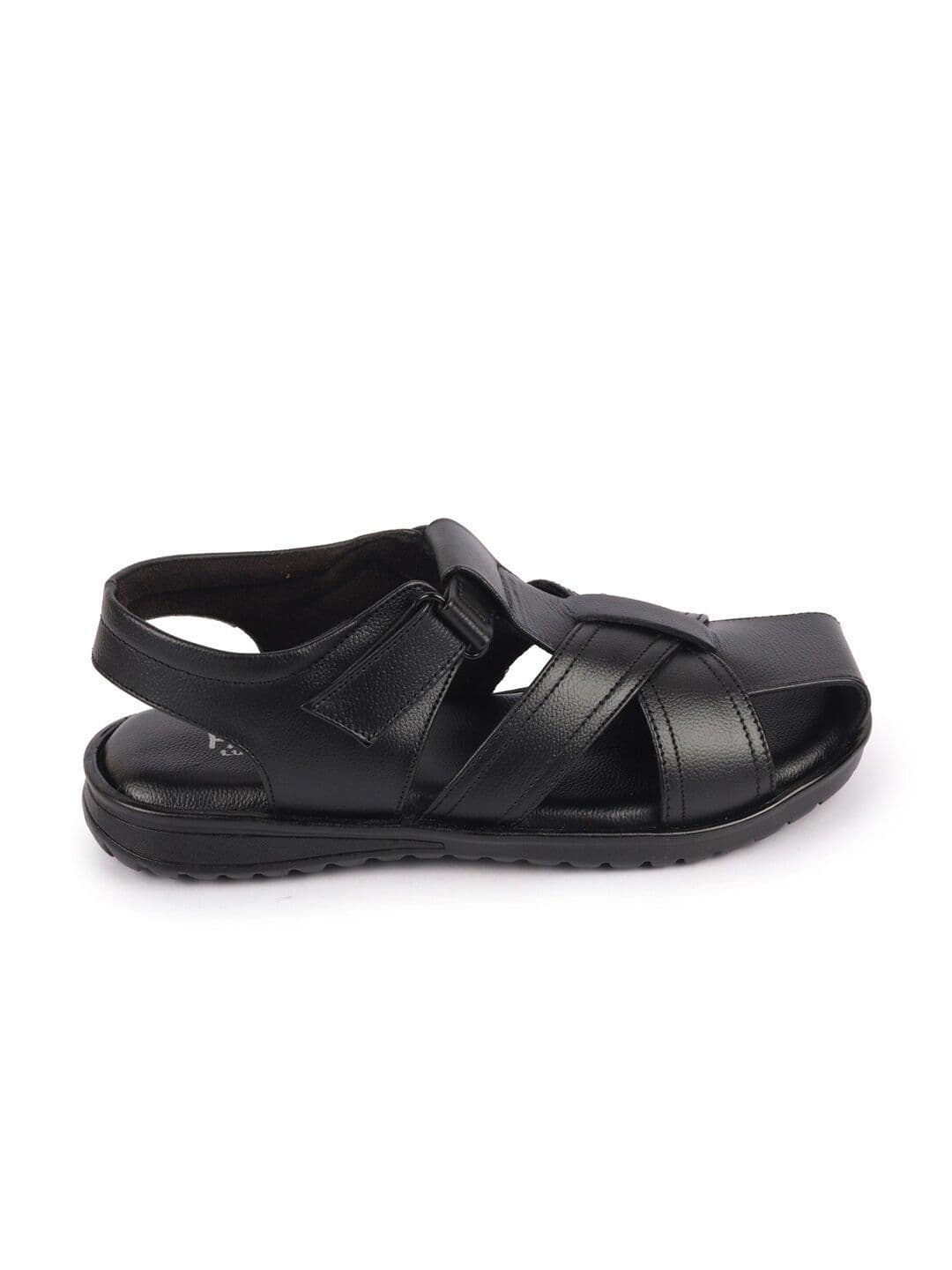 FAUSTO Men Textured Leather Fisherman Sandals thumbnail 3