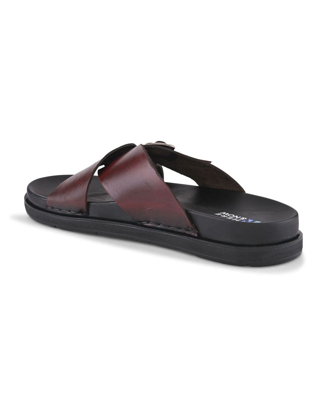 HERE&NOW Men Leather Comfort Sandals thumbnail 2